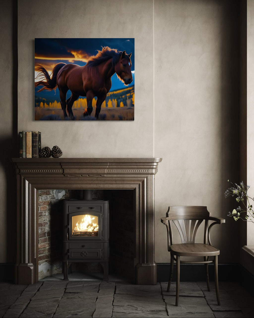 Montana Wild Horse Museum Print