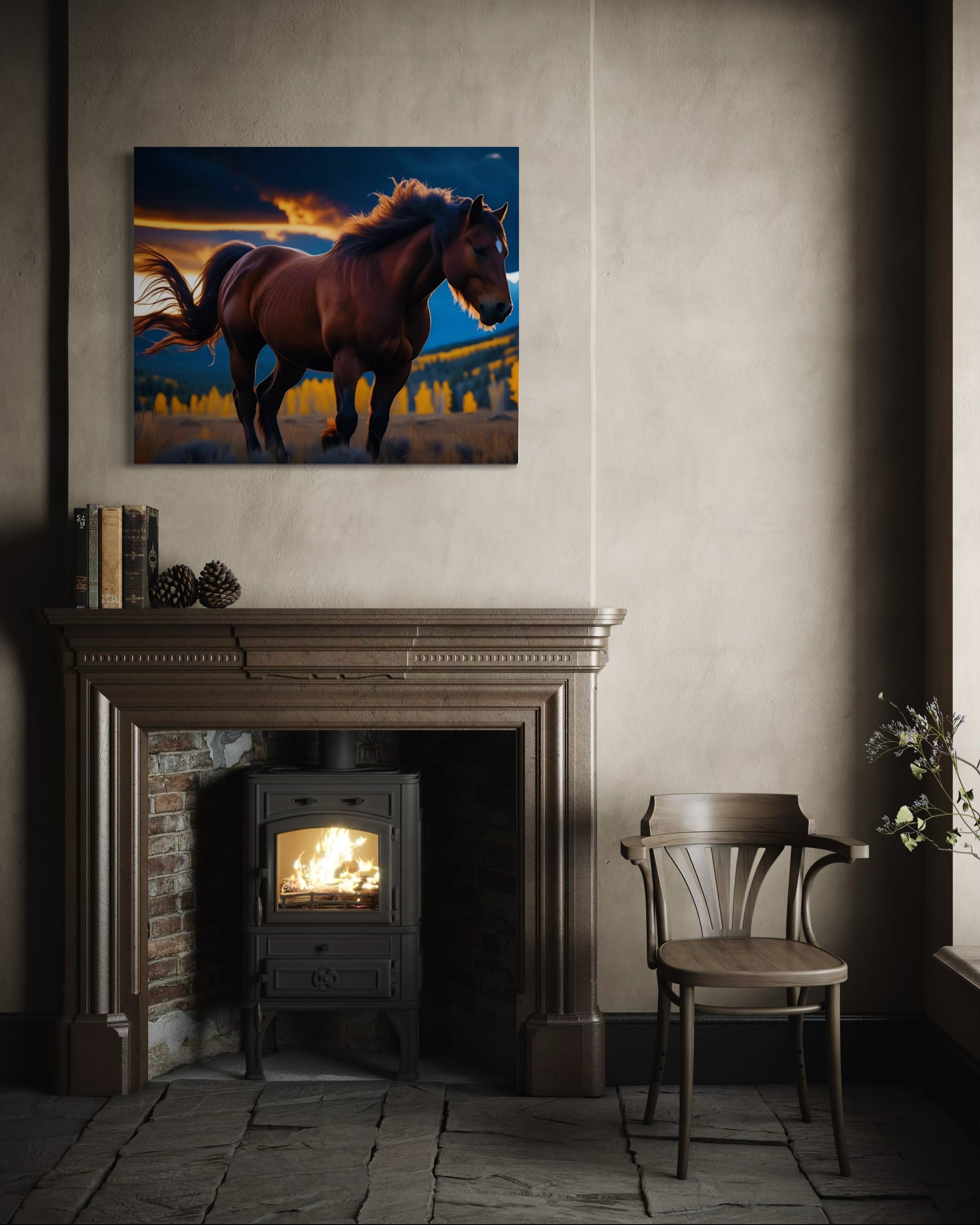 Montana Wild Horse Museum Print