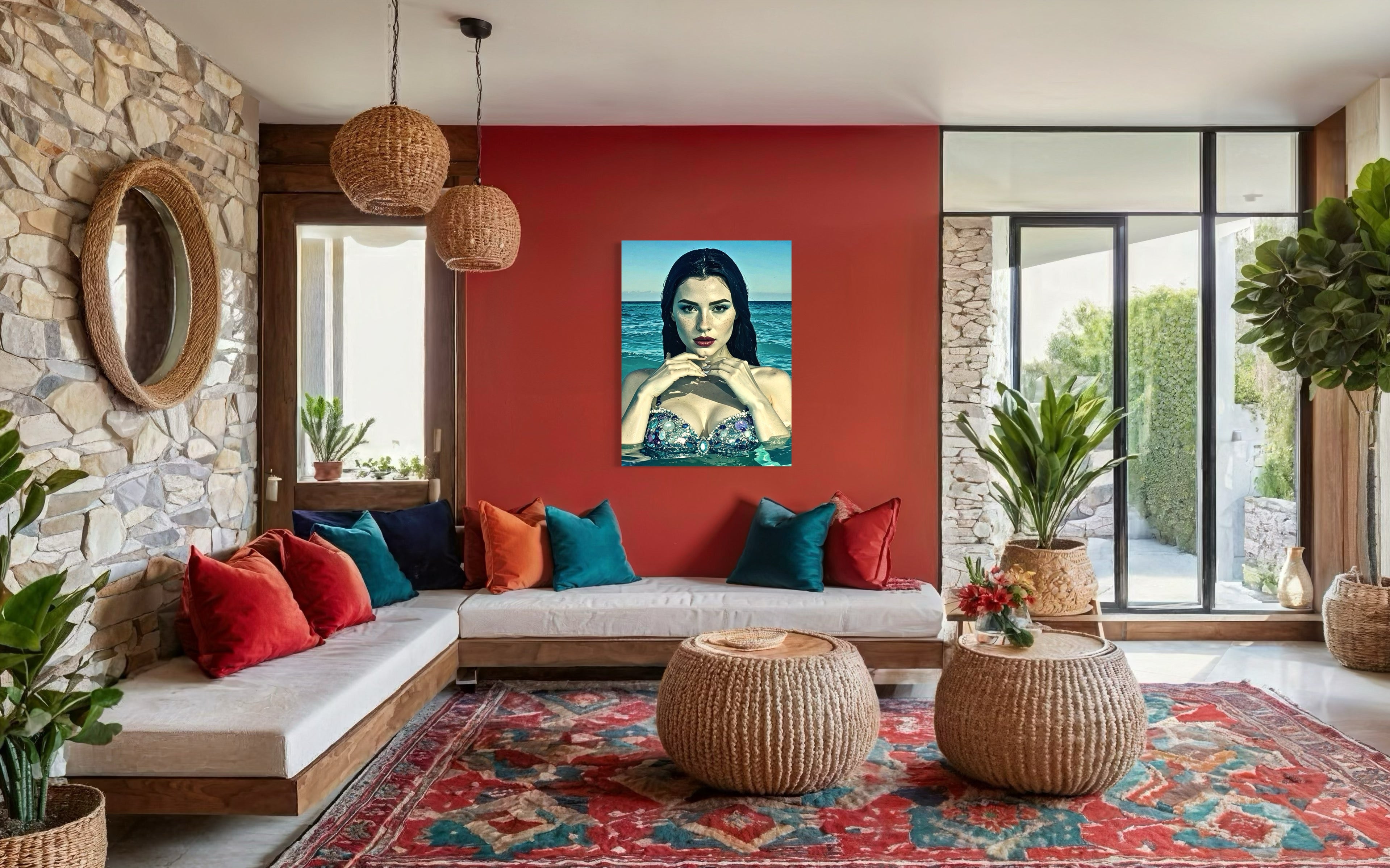 Ophelia Siren of Anse Georgette, Seychelles Museum Print