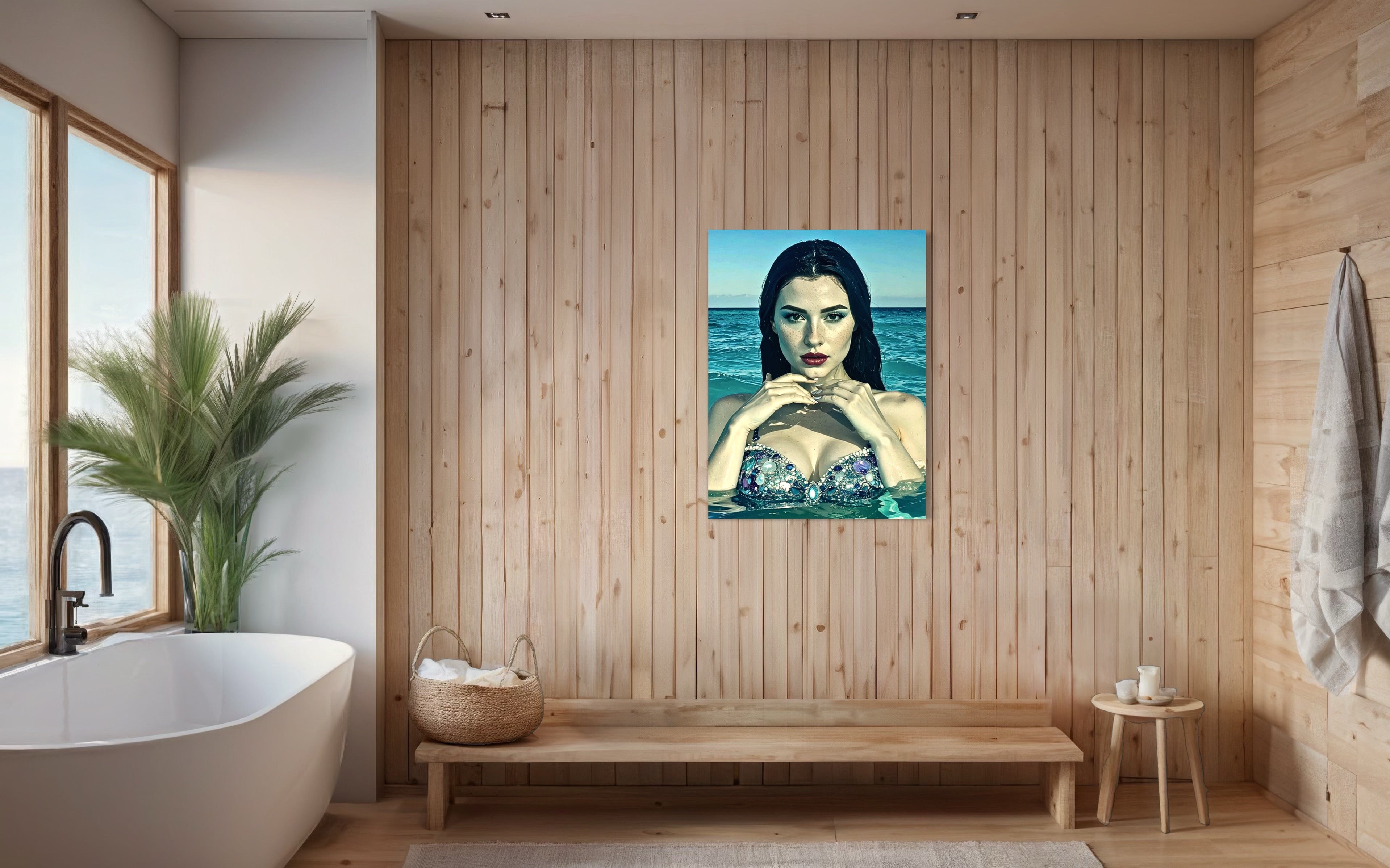 Ophelia Siren of Anse Georgette, Seychelles Museum Print