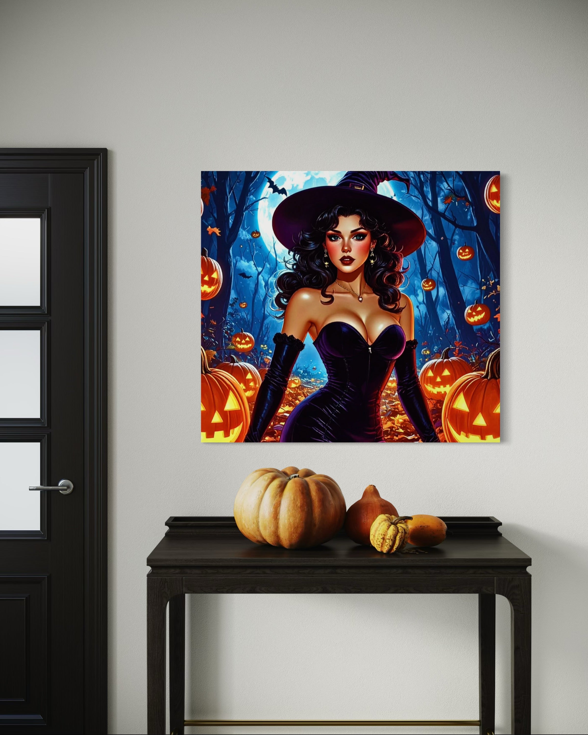 Retro 1950's Brunette Witch Museum Print