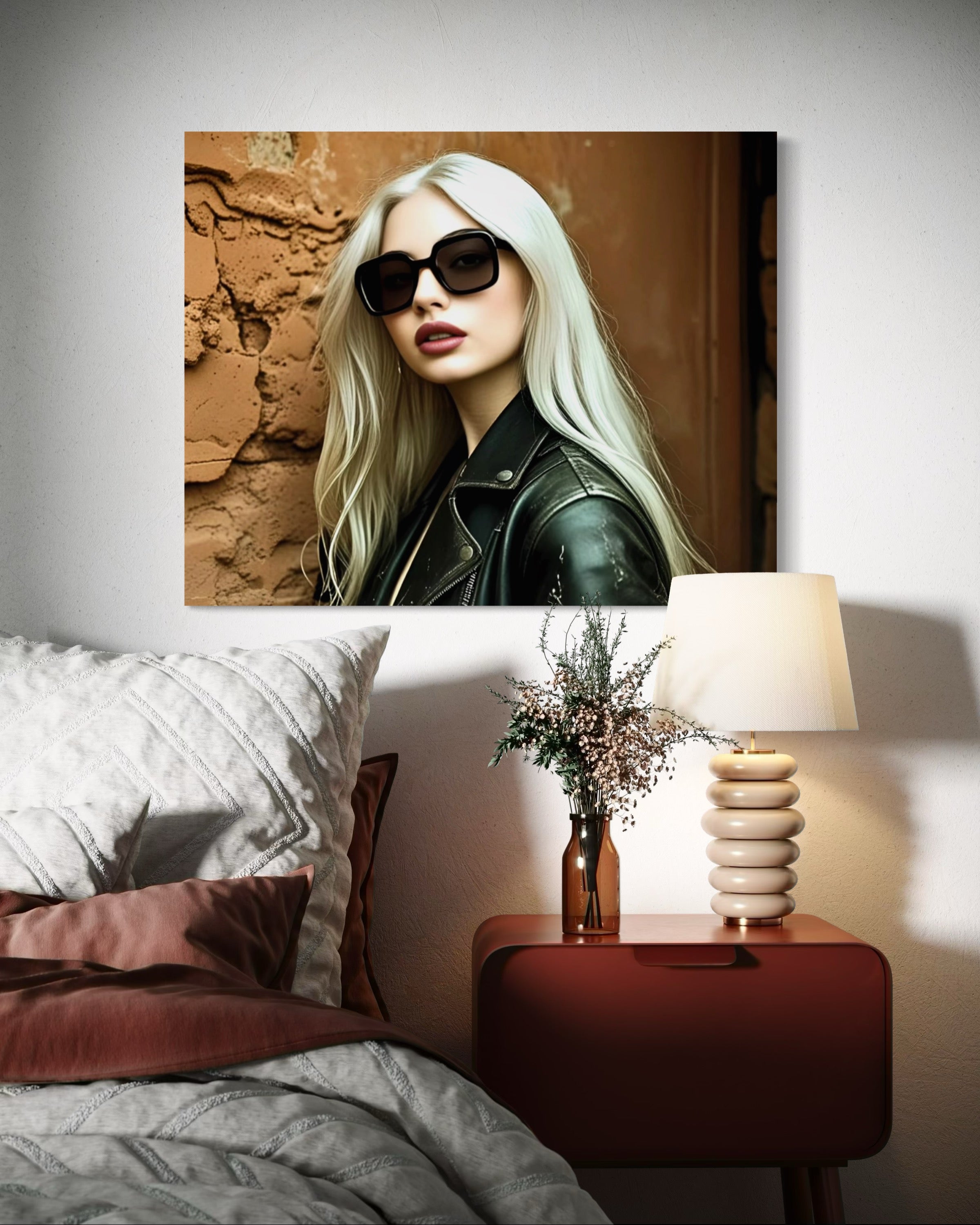 Leather Jacket Clay Wall - Blonde