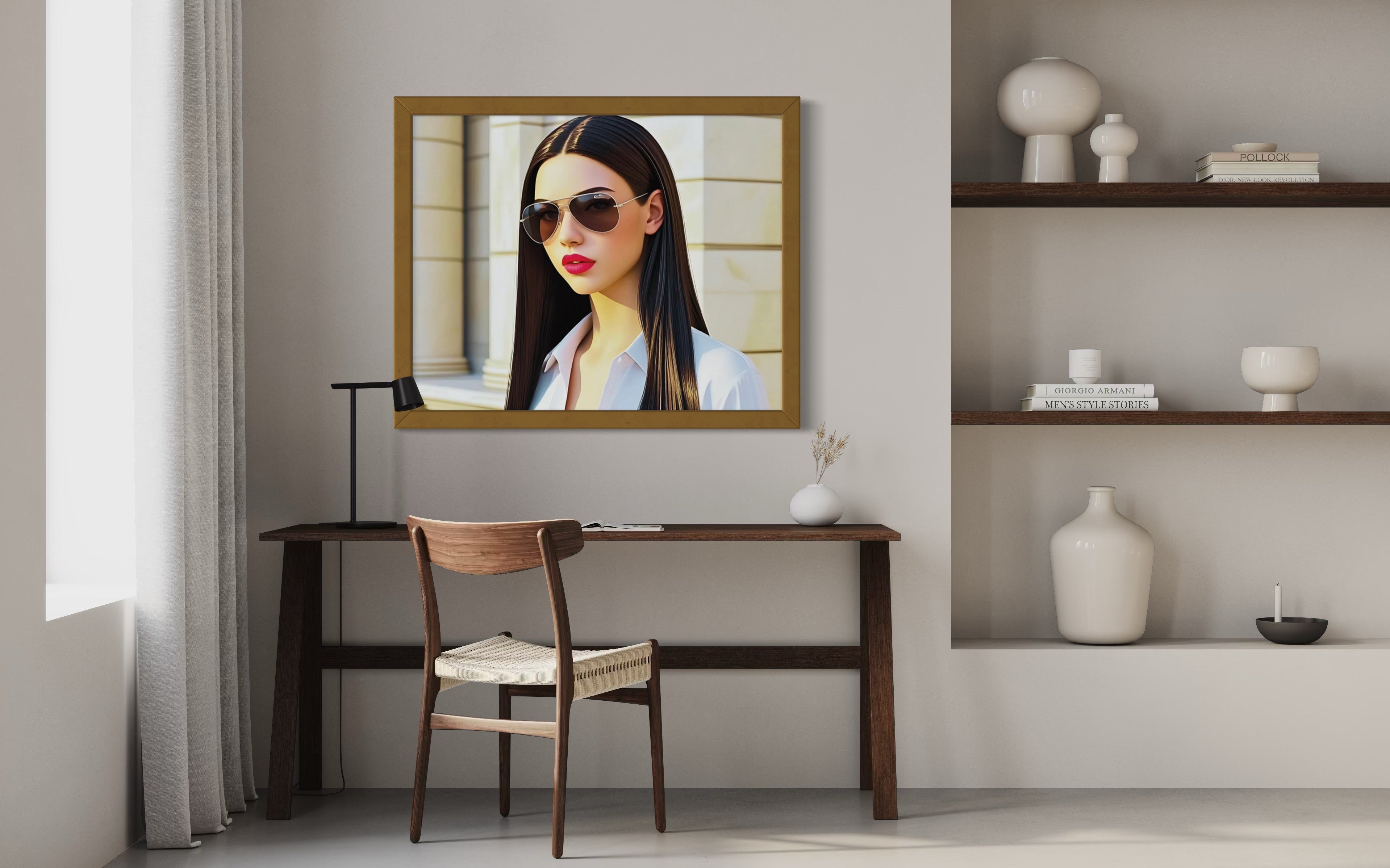 Business Babe with Sunglasses Museum Print