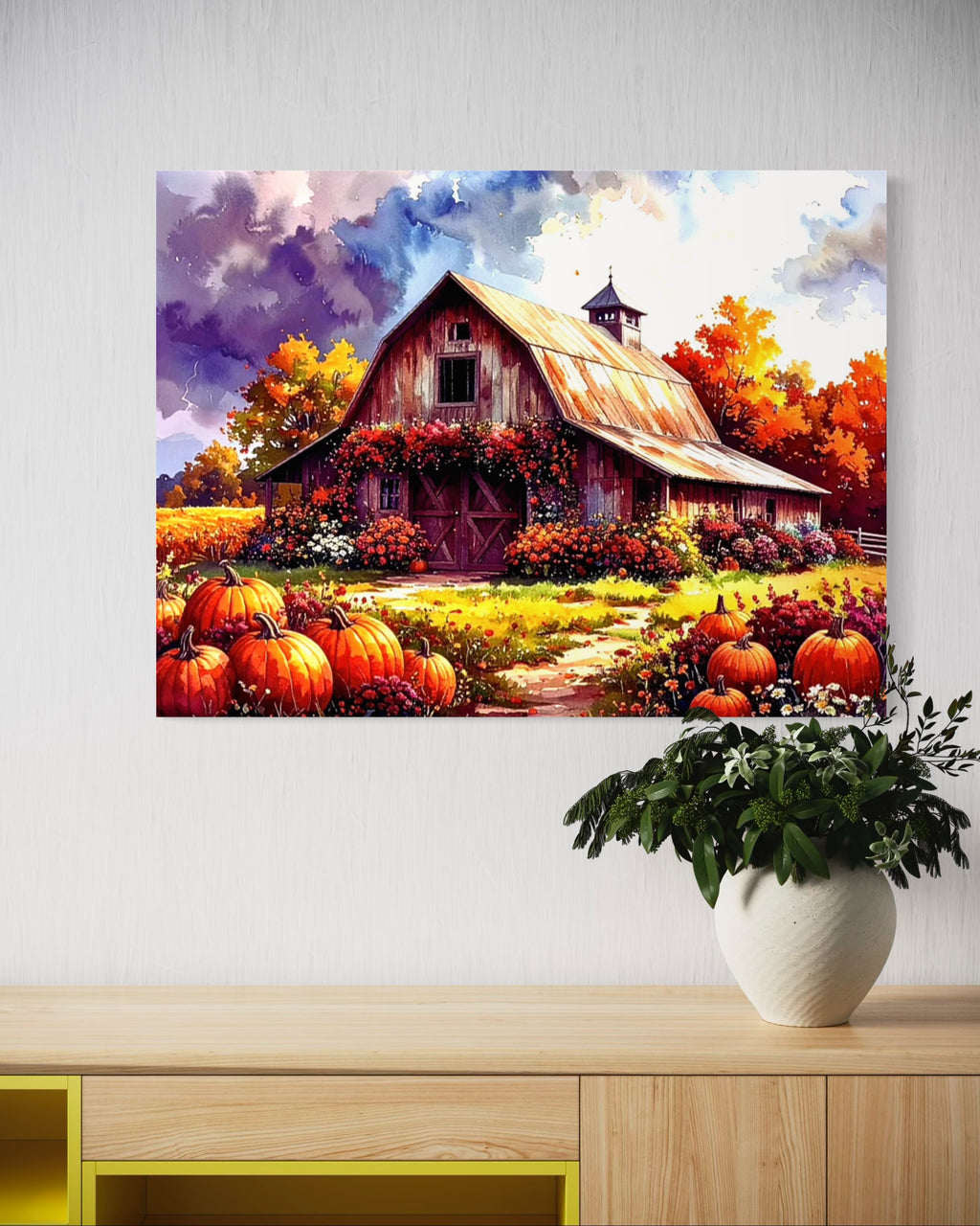 Pumpkin Farm Landscape