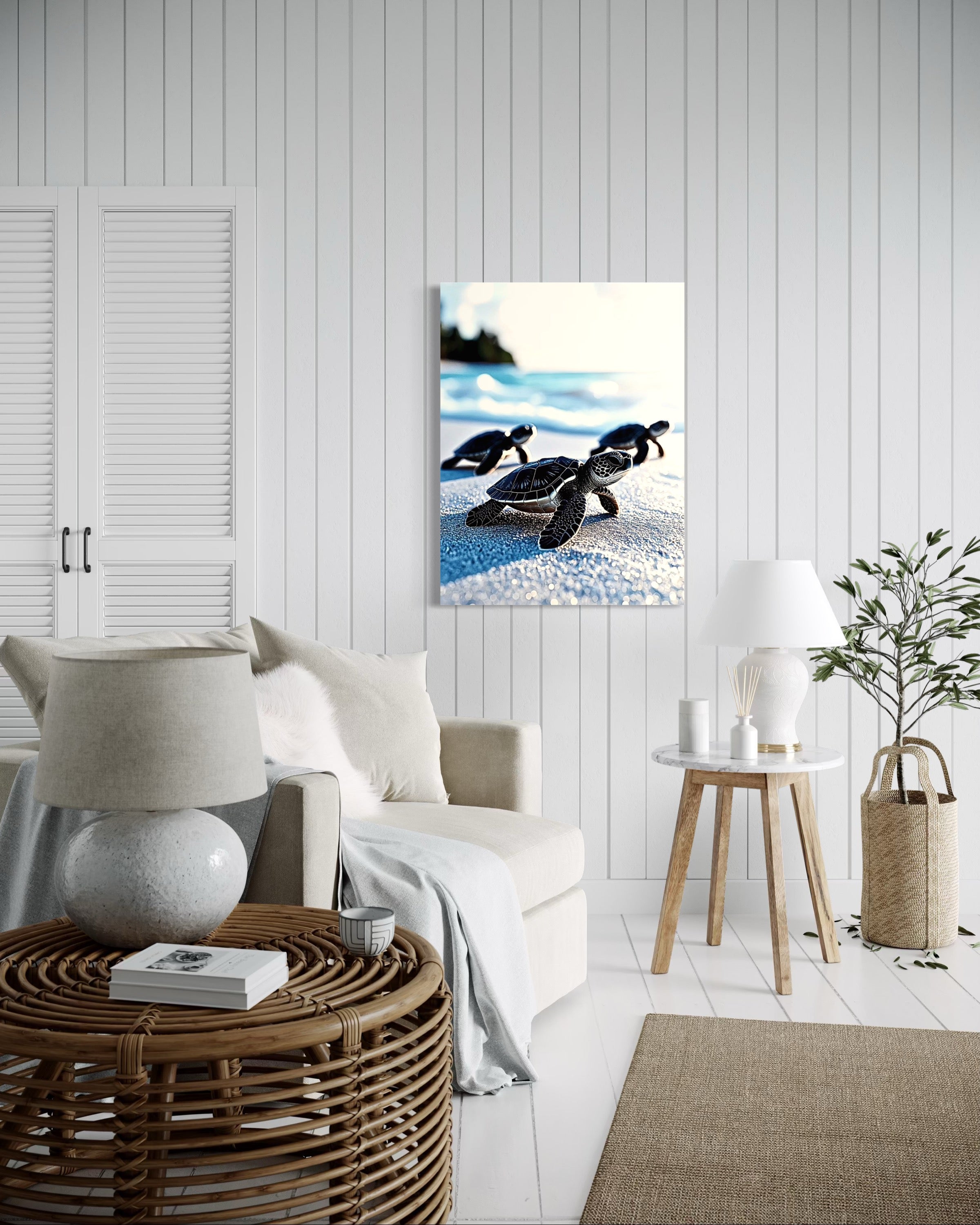 Baby Sea Turtles Museum Print