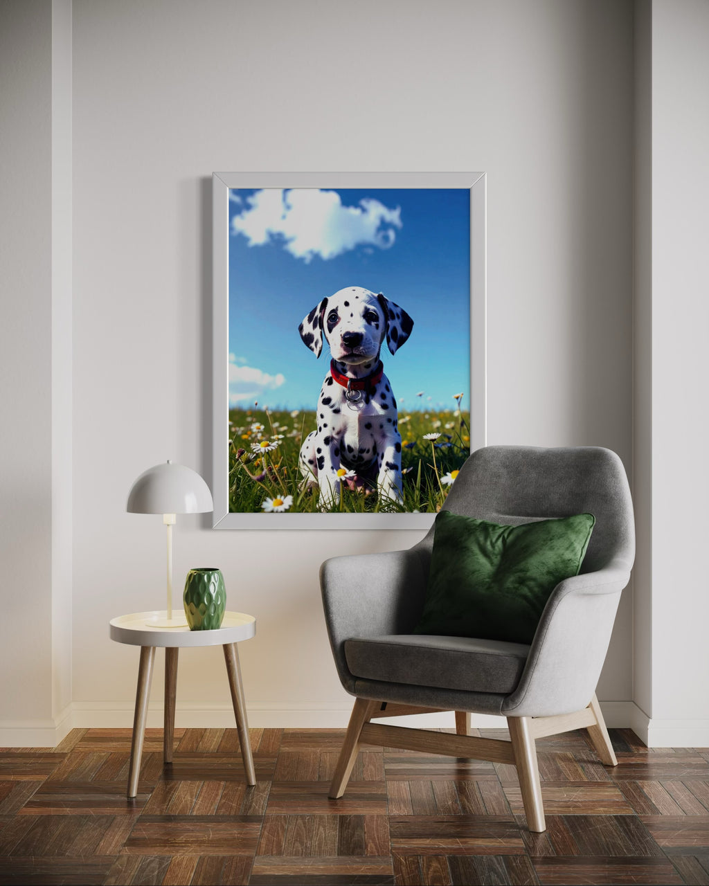 Dalmatian Puppy on a Sunny Day Museum Print