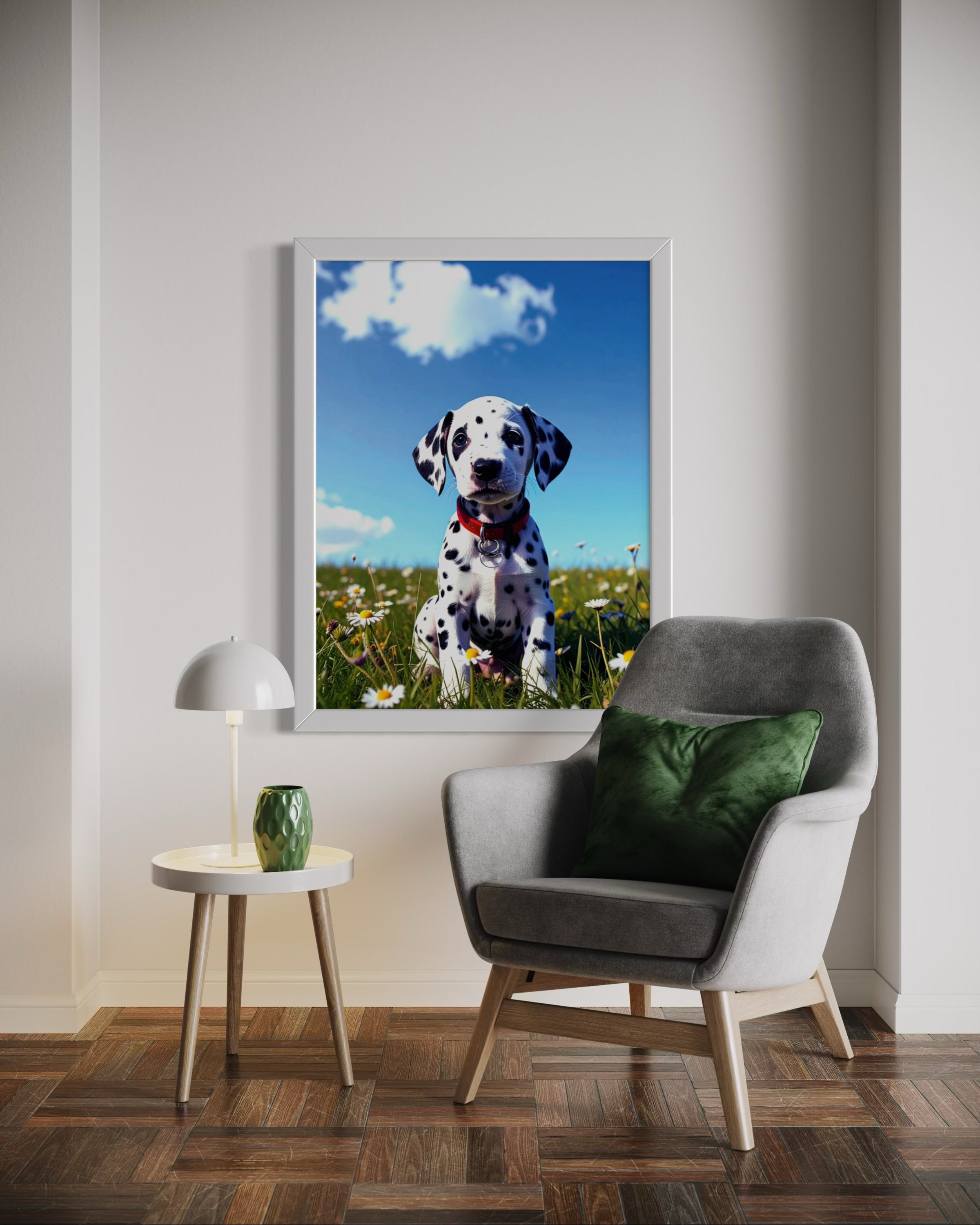 Dalmatian Puppy on a Sunny Day Museum Print
