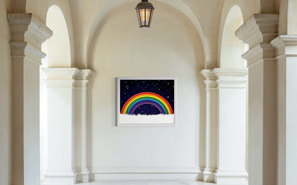 Furry Rainbow Museum Print
