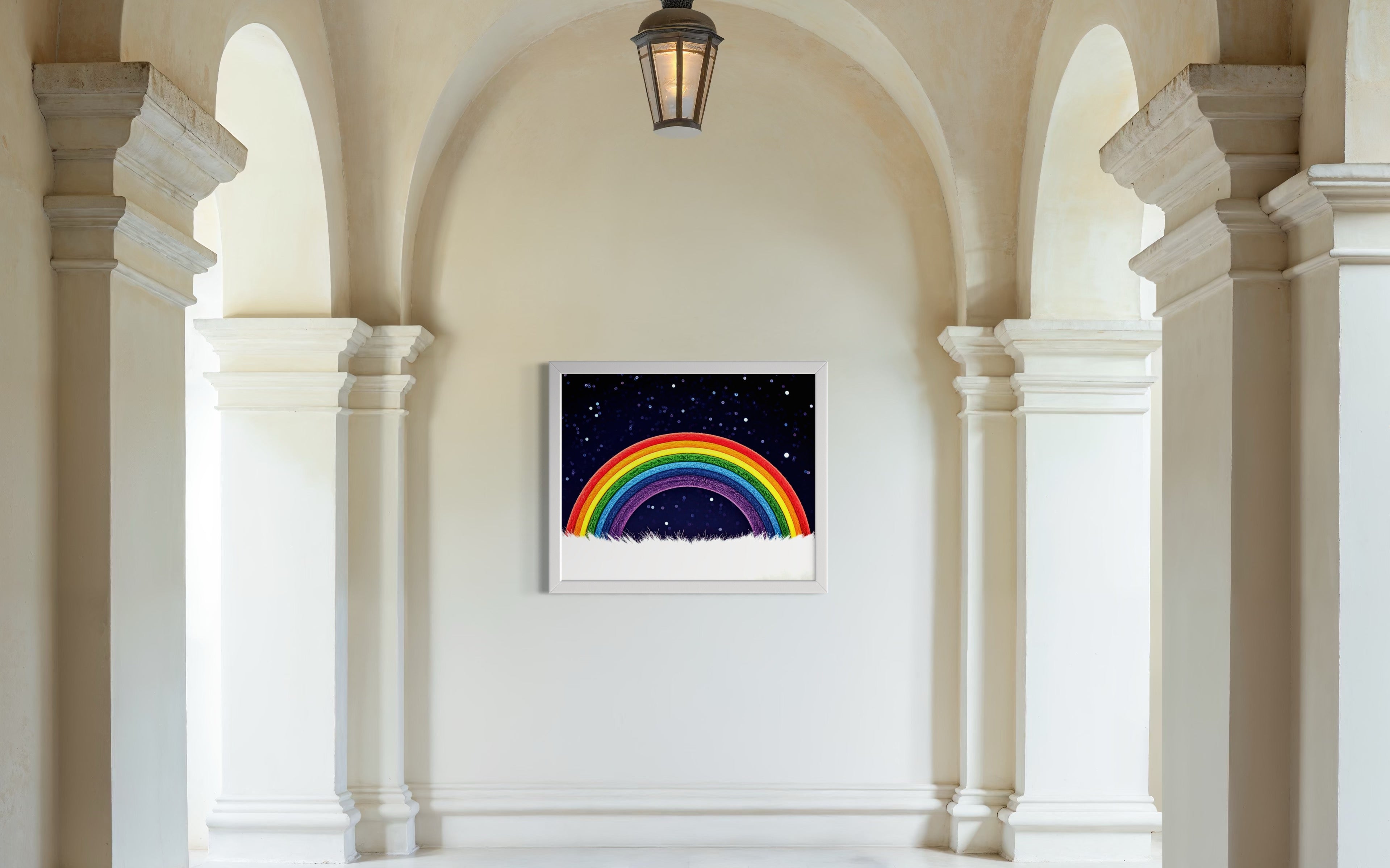Furry Rainbow Museum Print