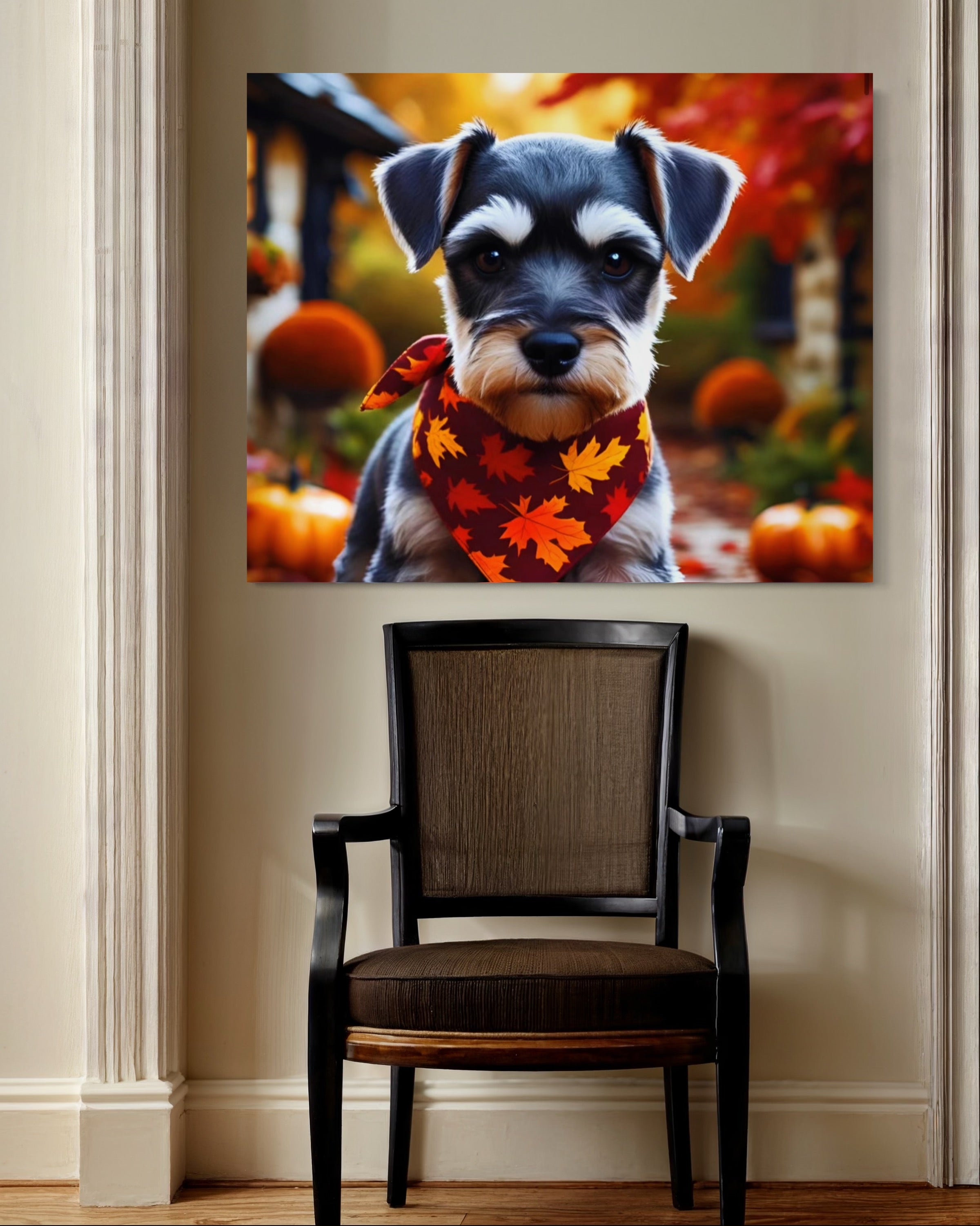 Autumn Schnauzer Puppy