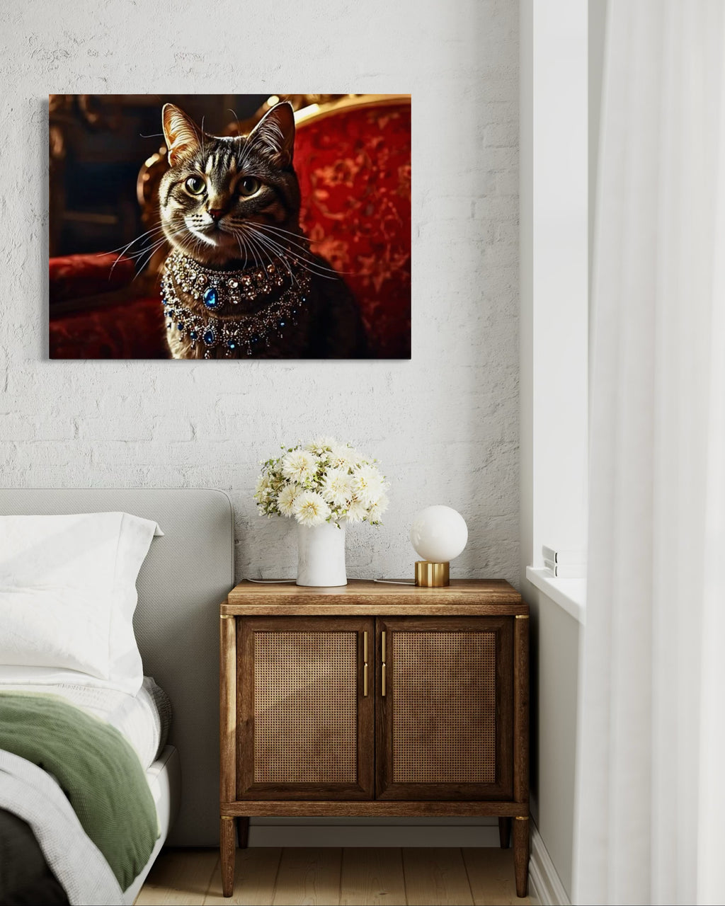 Victorian Royal Cat Portrait Museum Print