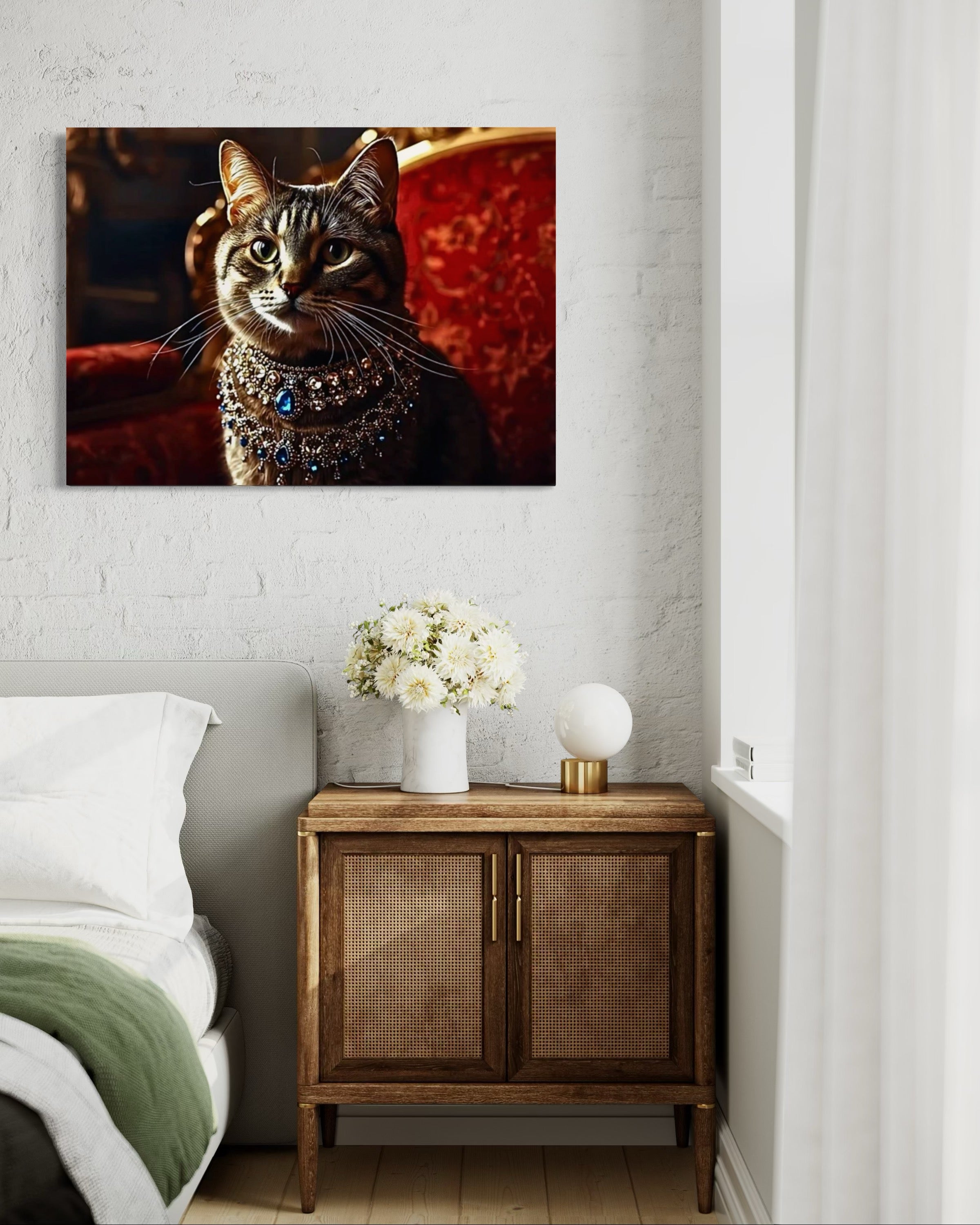 Victorian Royal Cat Portrait Museum Print