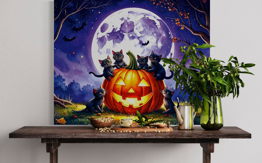 Kittens on a Jack O Lantern