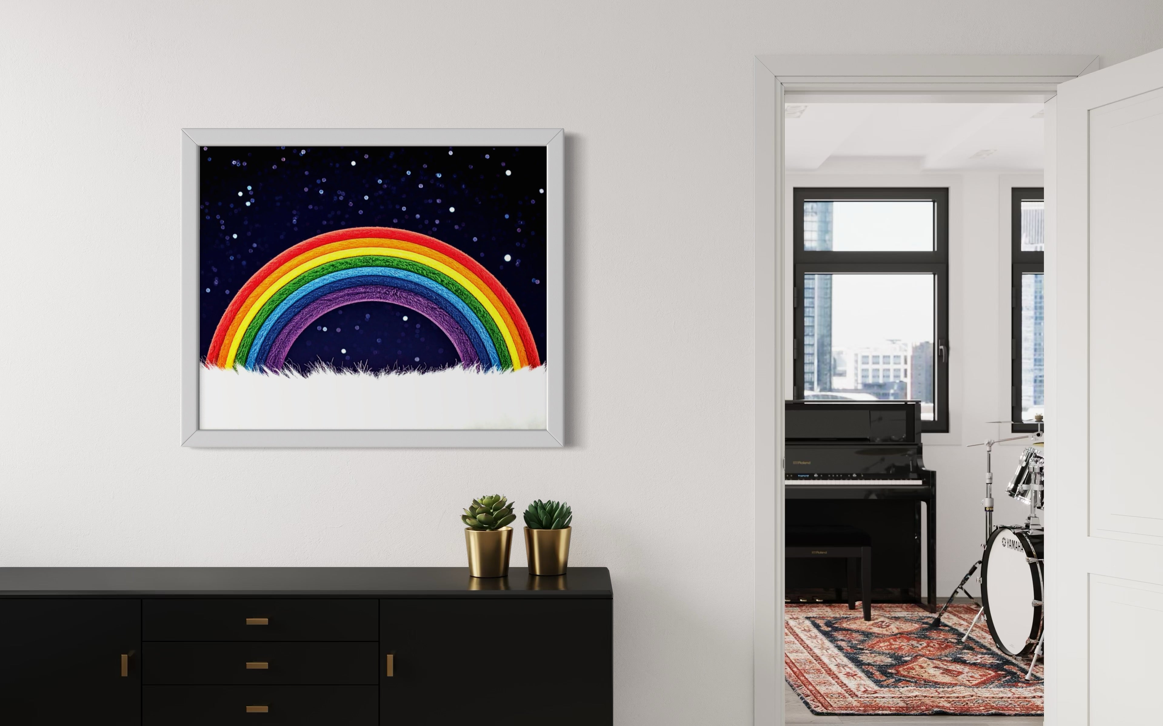 Furry Rainbow Museum Print