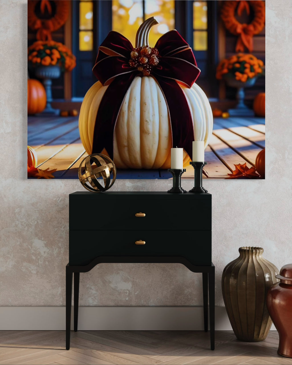 Thanksgiving Porch Pumpkin I