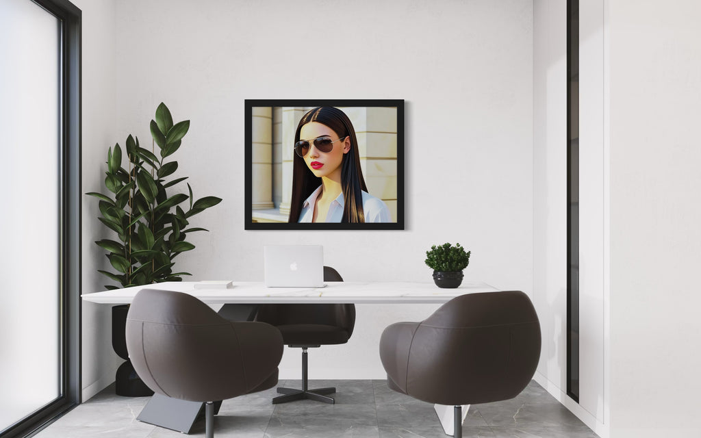 Business Babe with Sunglasses Museum Print