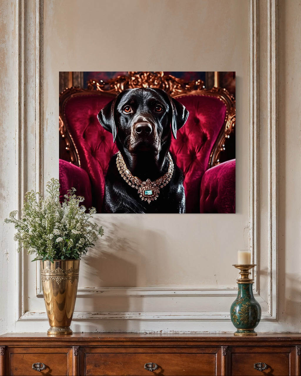 Victorian Royal Labrador Portrait