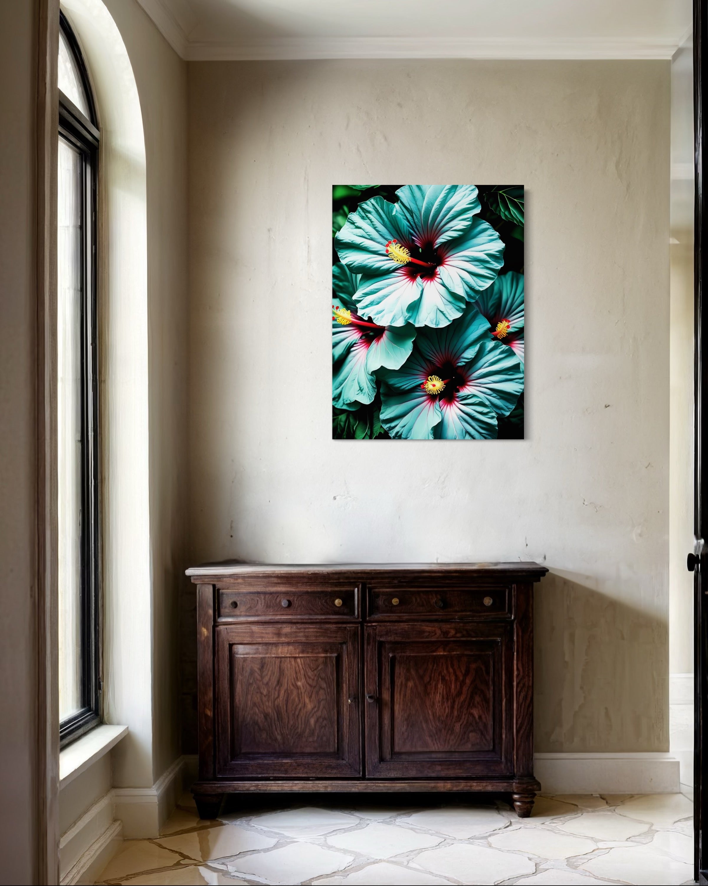 Hawaiian Blue Hibiscus Museum Print