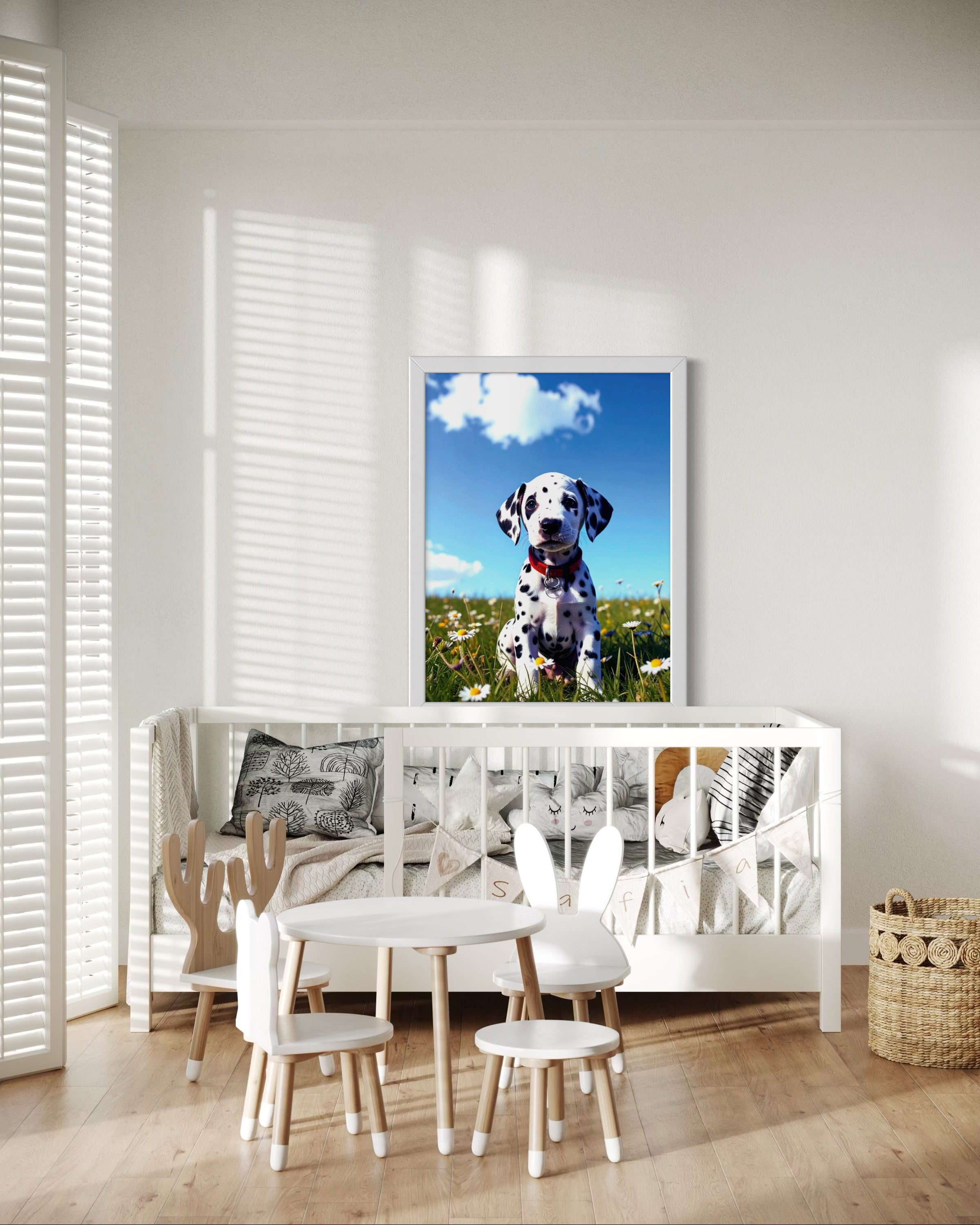 Dalmatian Puppy on a Sunny Day Museum Print