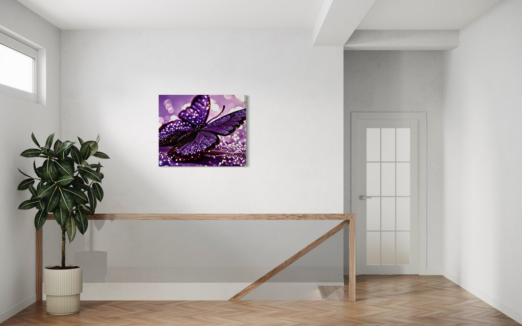 Glitter Purple Butterfly