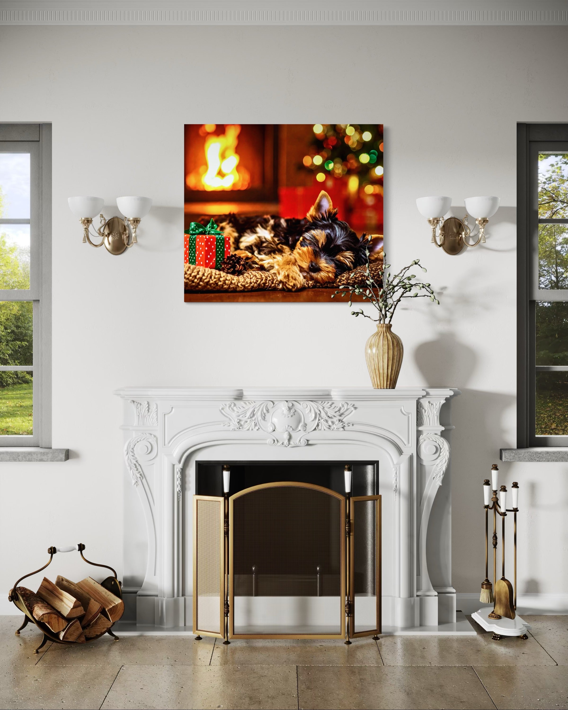 Magical Christmas Yorkie Dreams