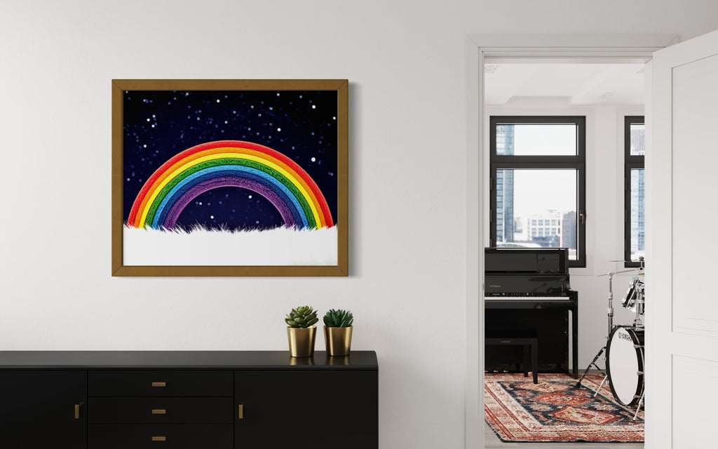 Furry Rainbow Museum Print