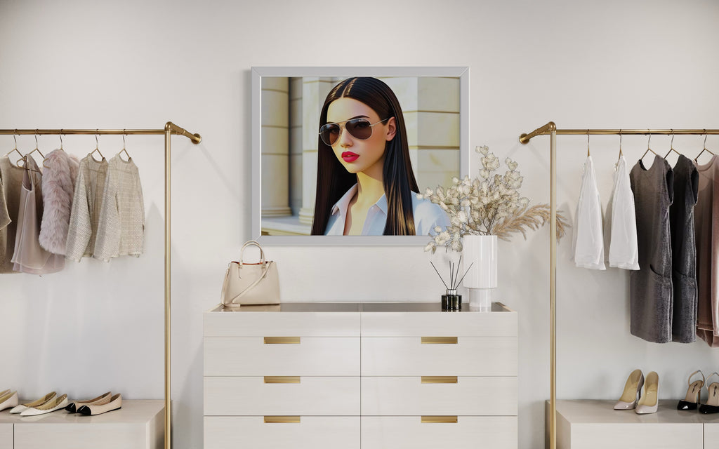 Business Babe with Sunglasses Museum Print