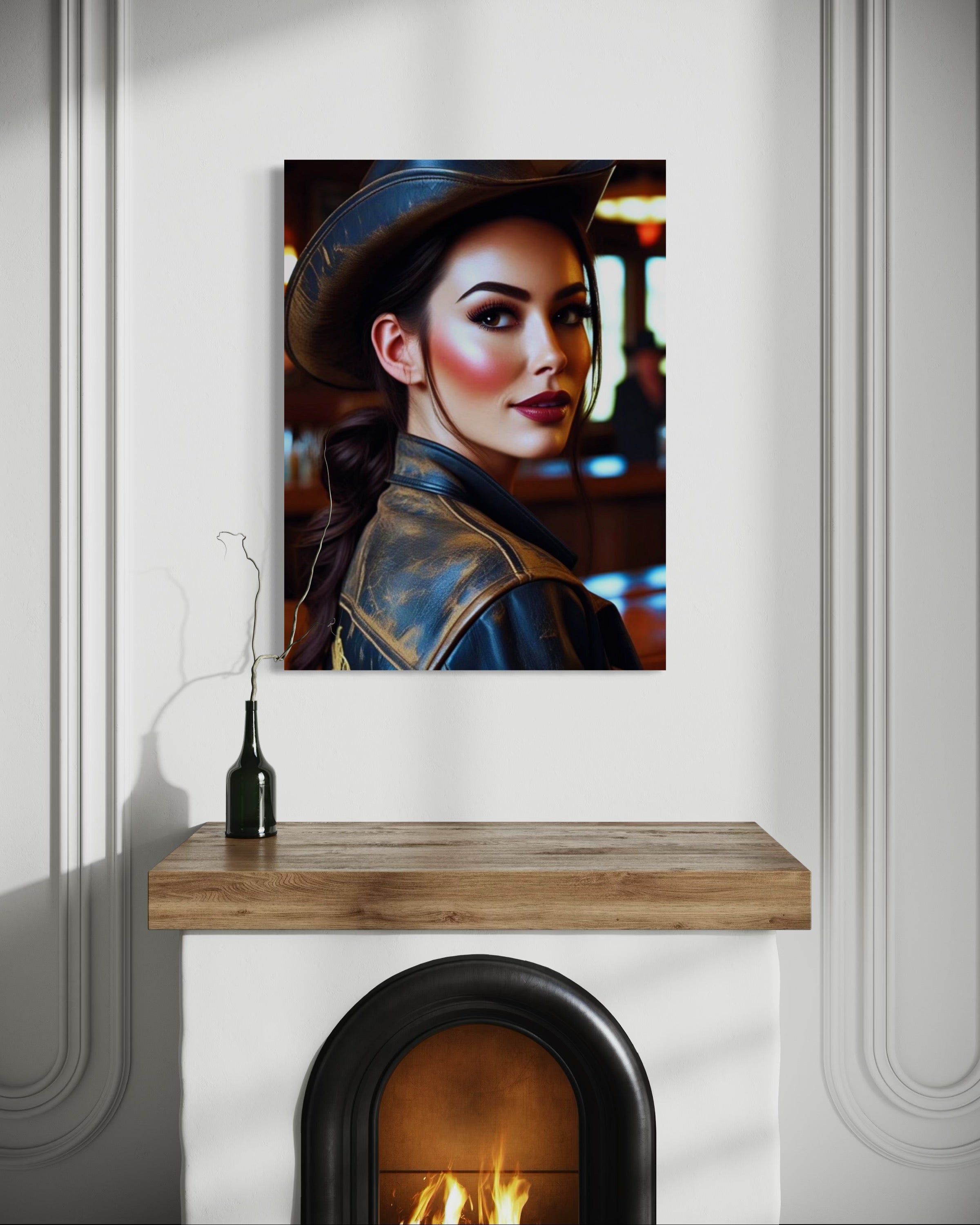 Saloon Cowgirl Museum Print