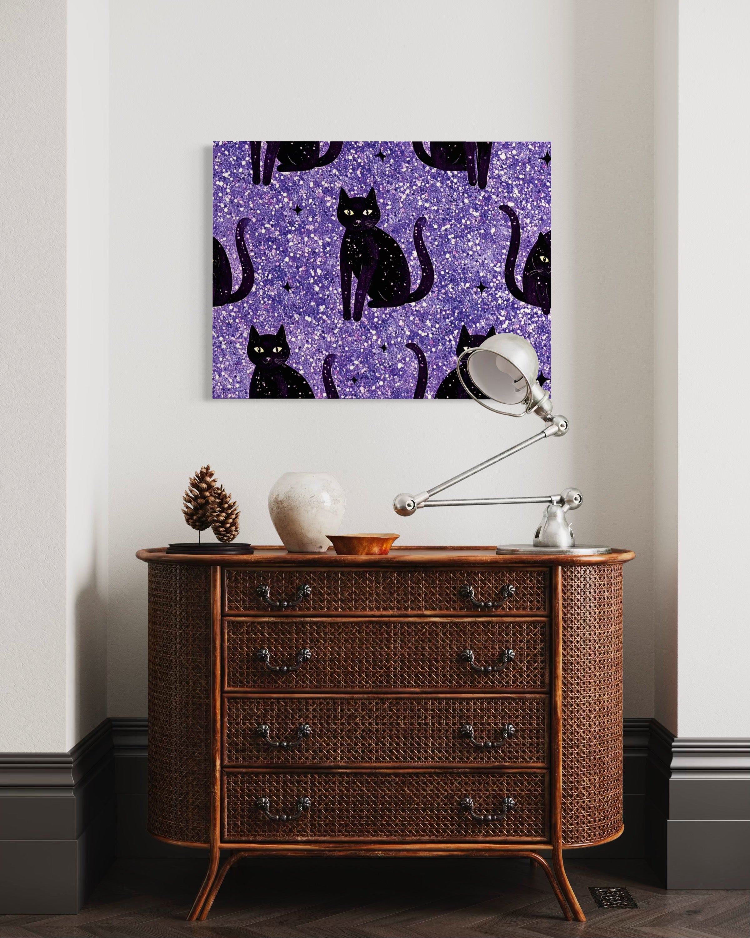 Sparkle Cat Pattern Print I