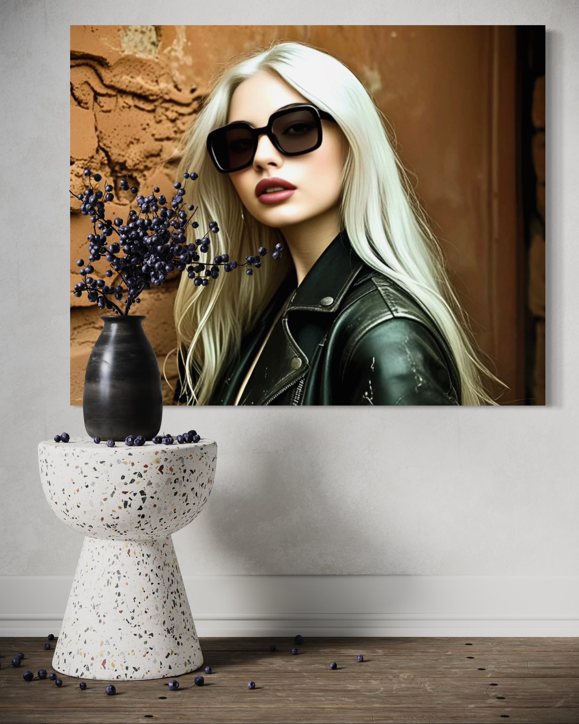 Leather Jacket Clay Wall - Blonde