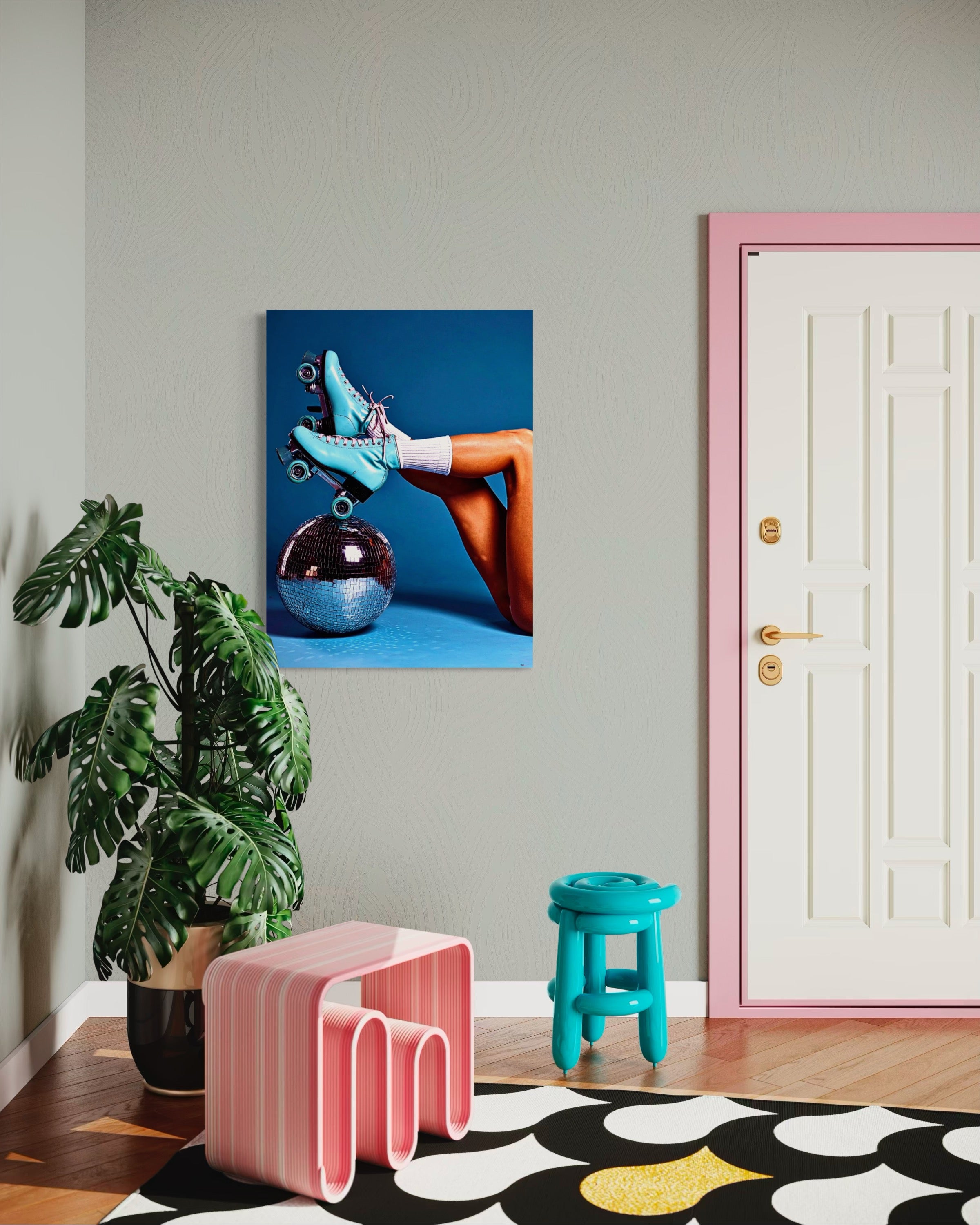 Retro Roller Skates Museum Print