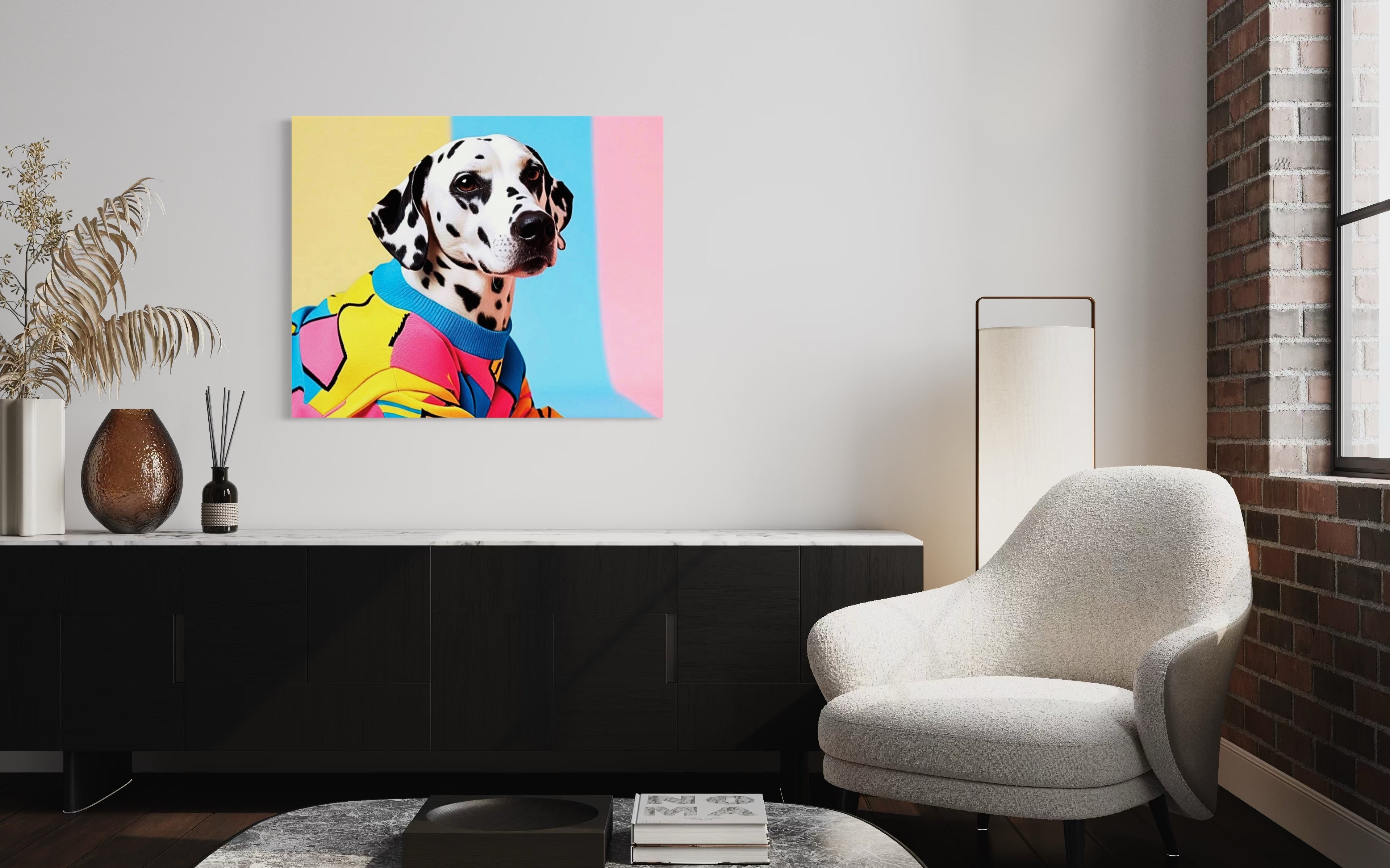 Retro Dalmatian Museum Print