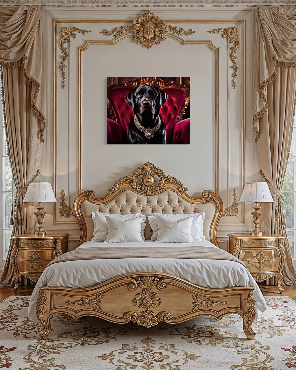 Victorian Royal Labrador Portrait