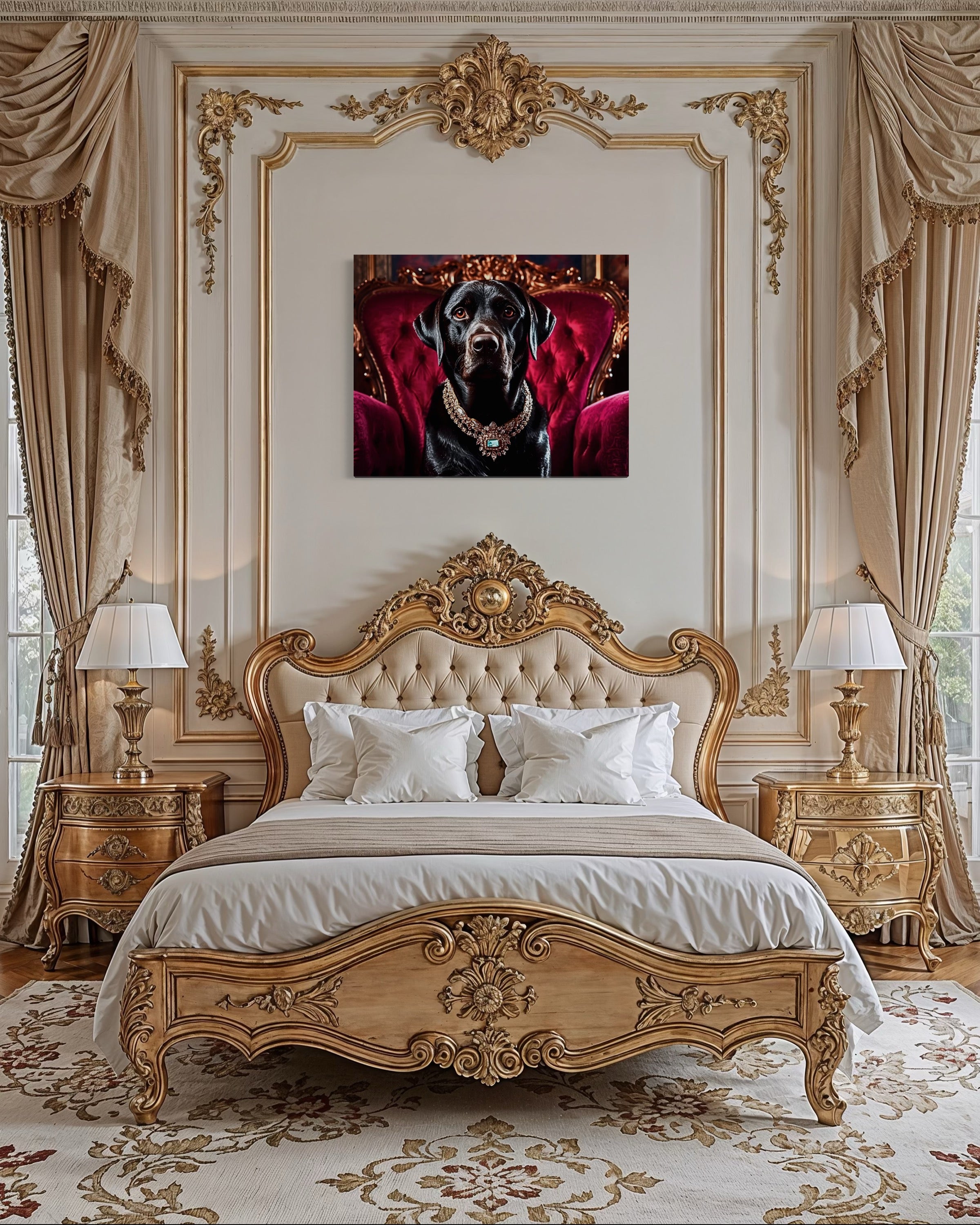 Victorian Royal Labrador Portrait