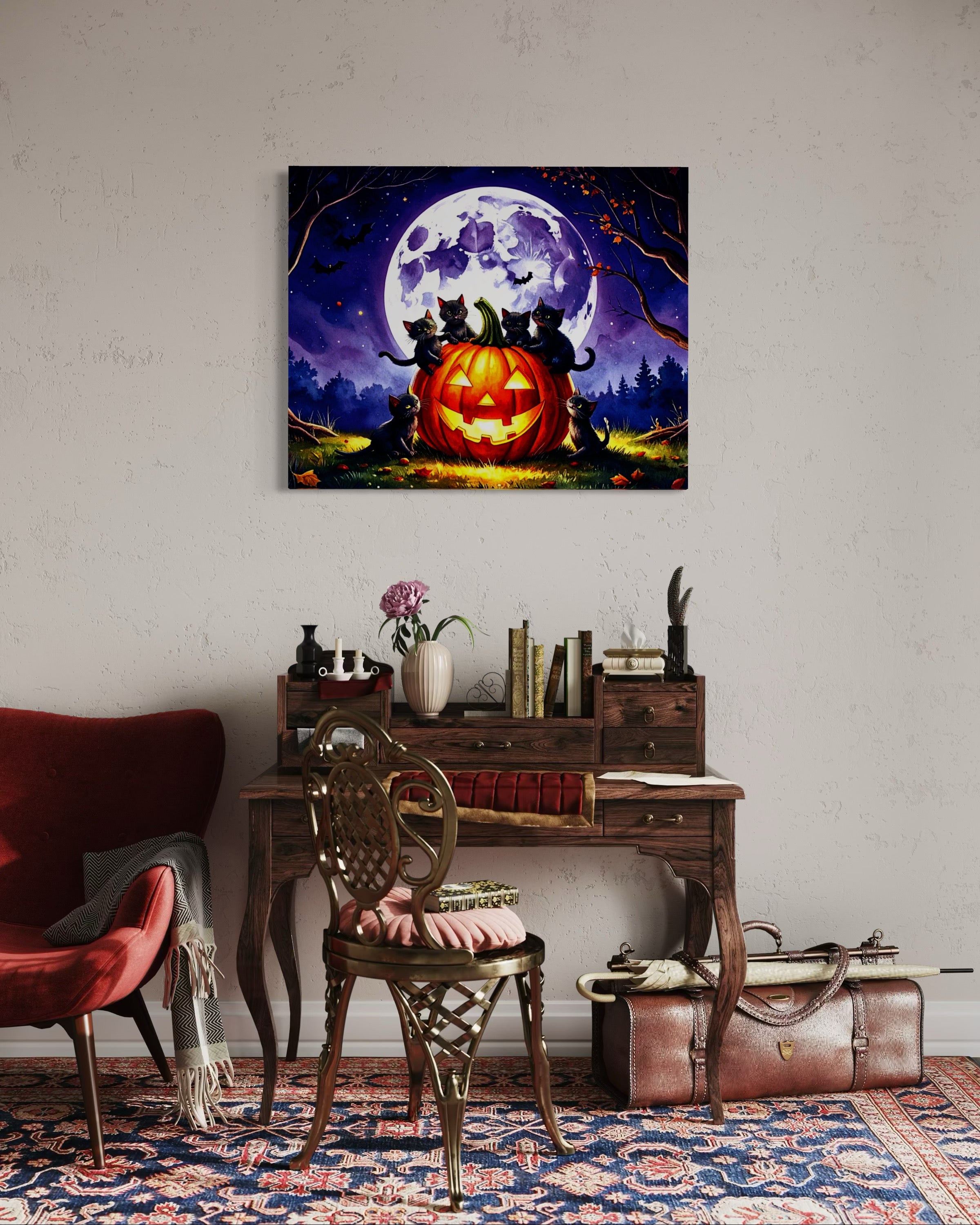 Kittens on a Jack O Lantern
