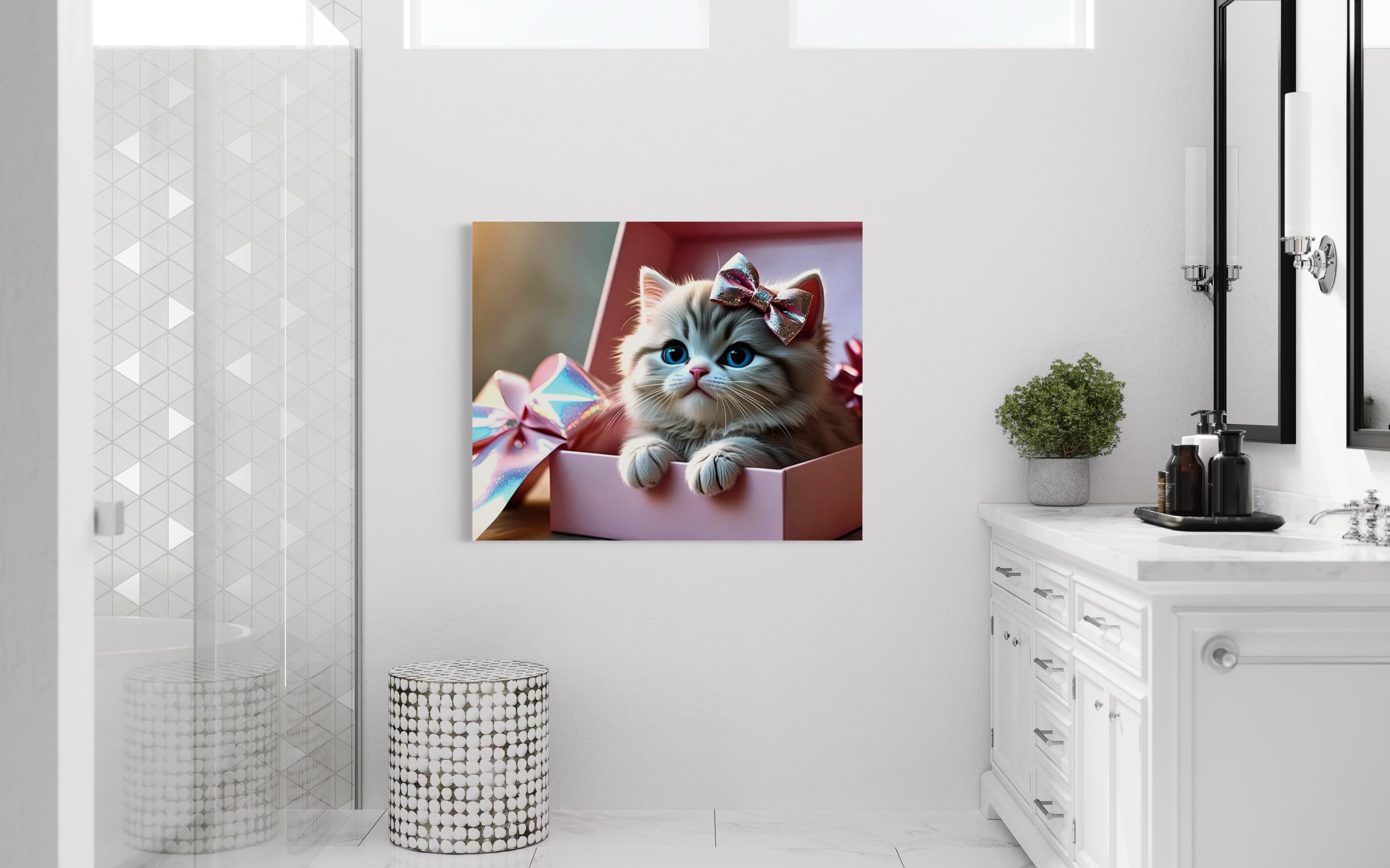 Surprise Kitten Museum Print