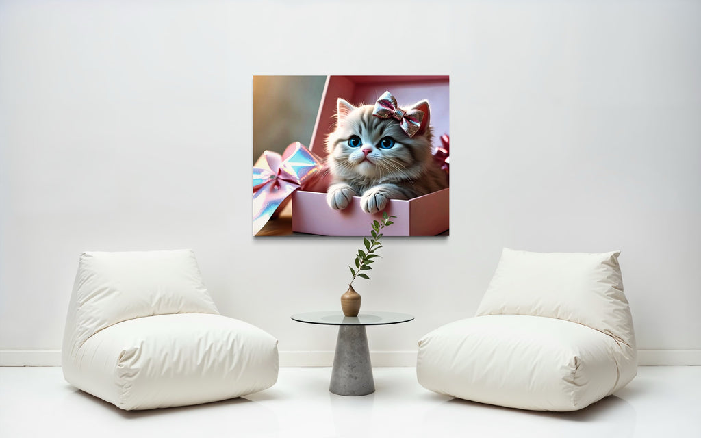 Surprise Kitten Museum Print