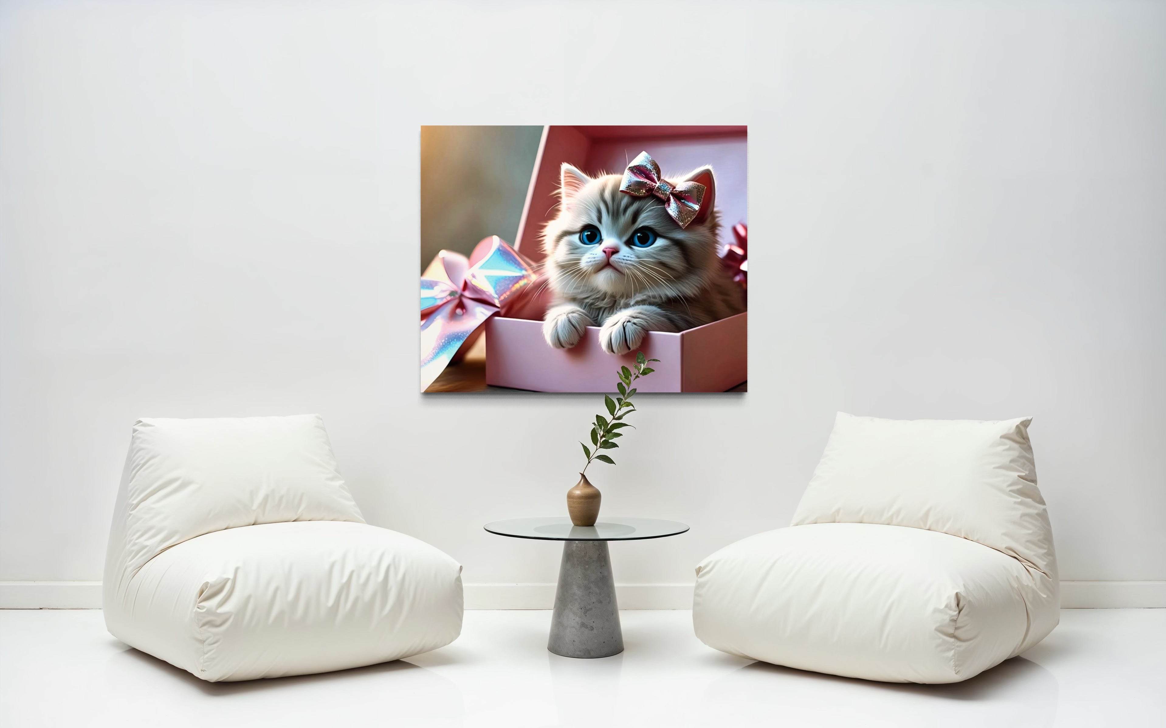 Surprise Kitten Museum Print