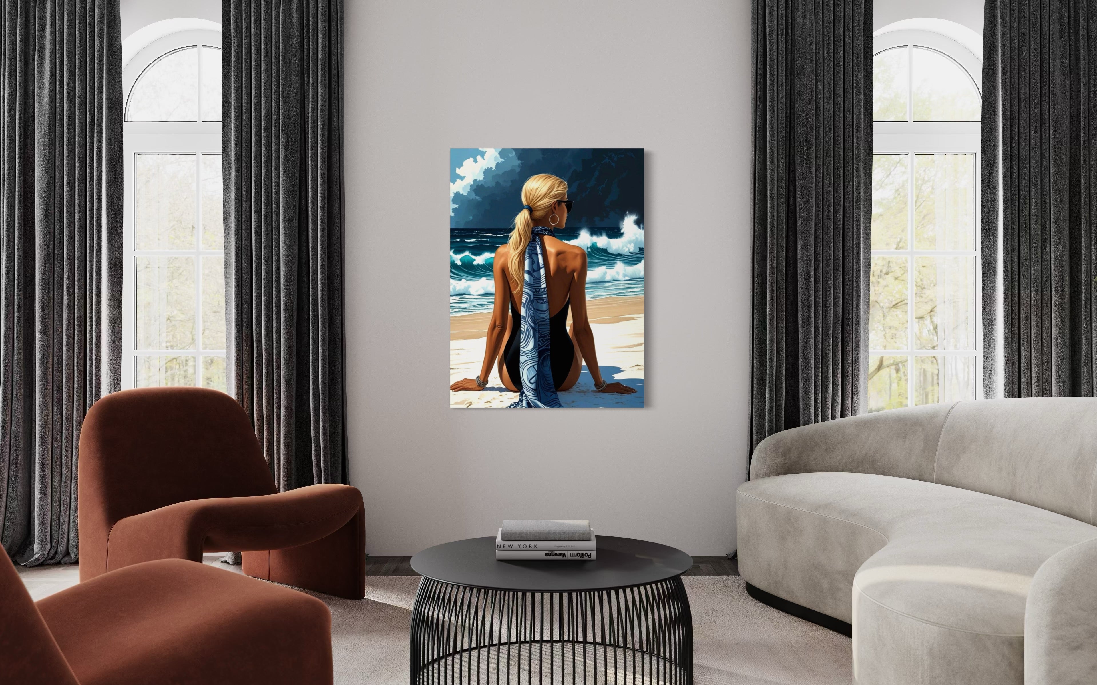 Beach Babe Museum Print