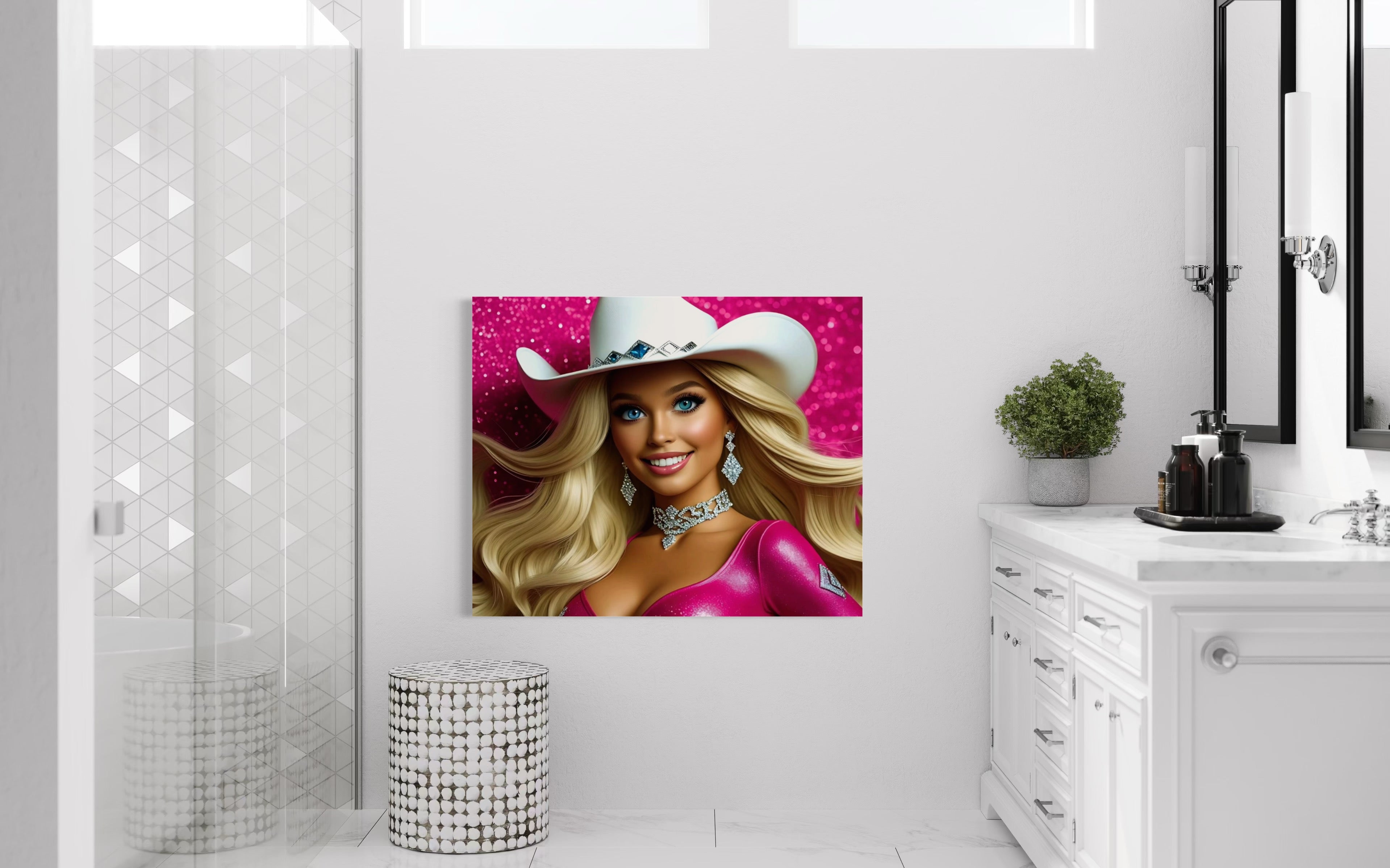 Cowgirl Princess - Blonde Museum Print