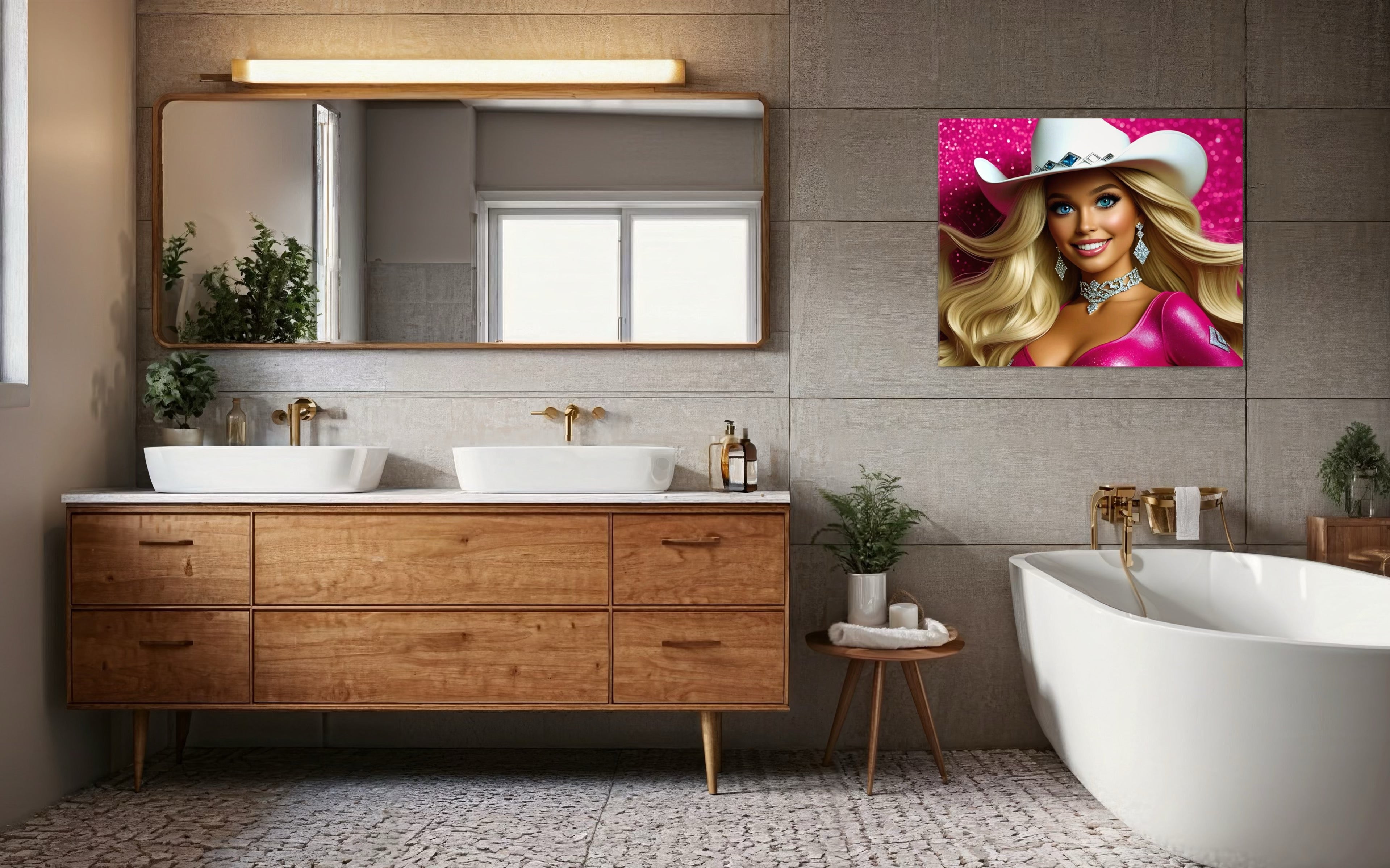 Cowgirl Princess - Blonde Museum Print