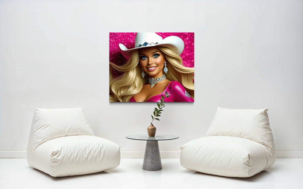 Cowgirl Princess - Blonde Museum Print