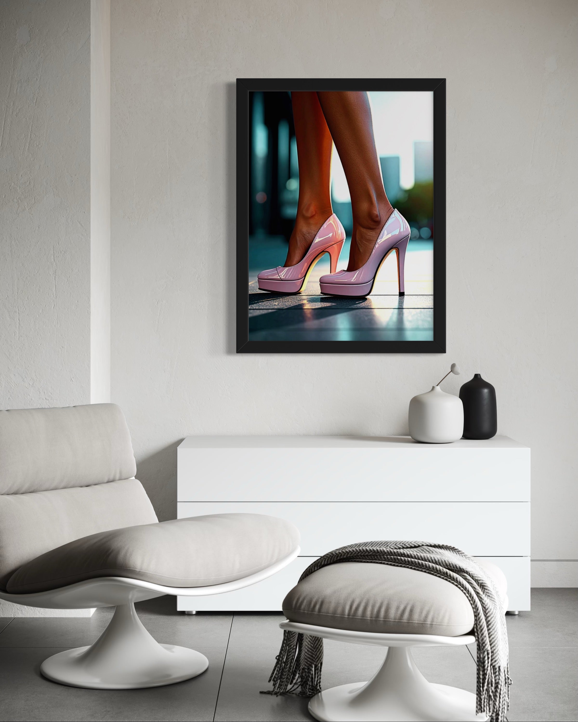 Light Pink High Heels Museum Print