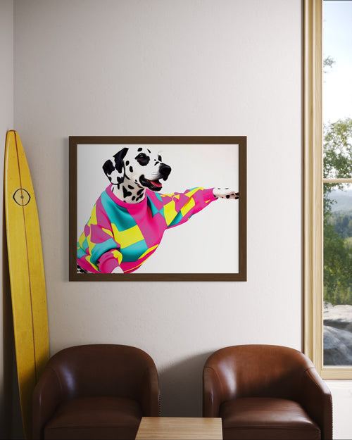 90's Sweater Dalmatian Museum Print