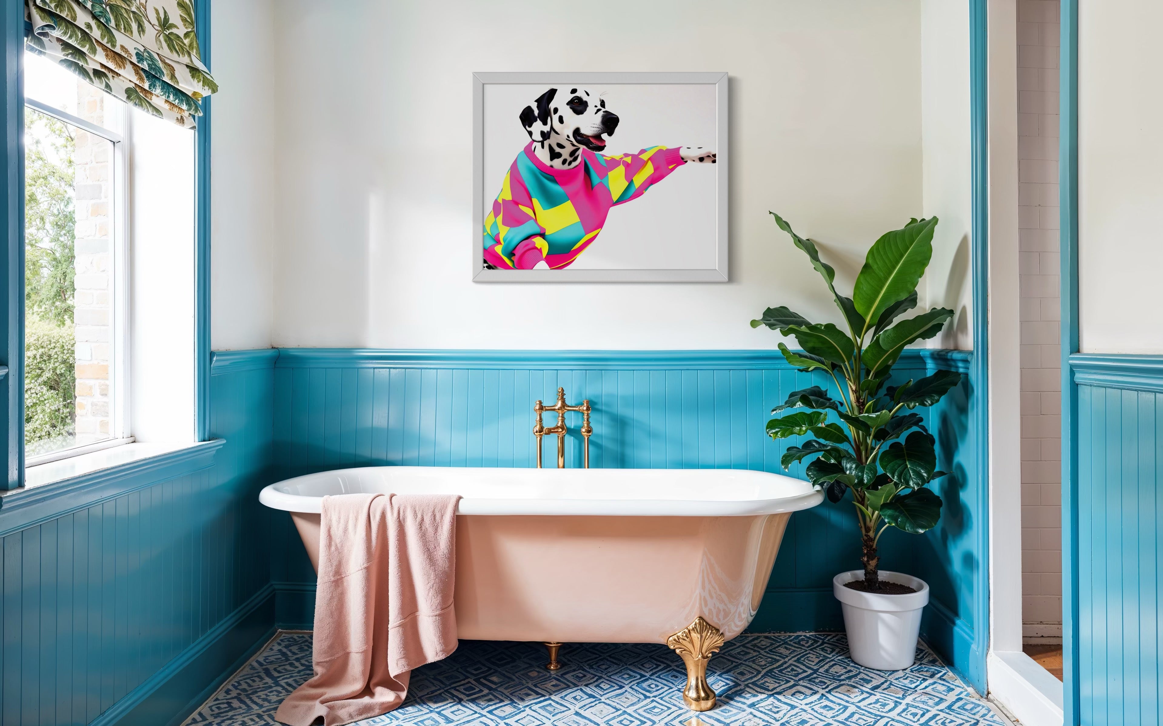 90's Sweater Dalmatian Museum Print