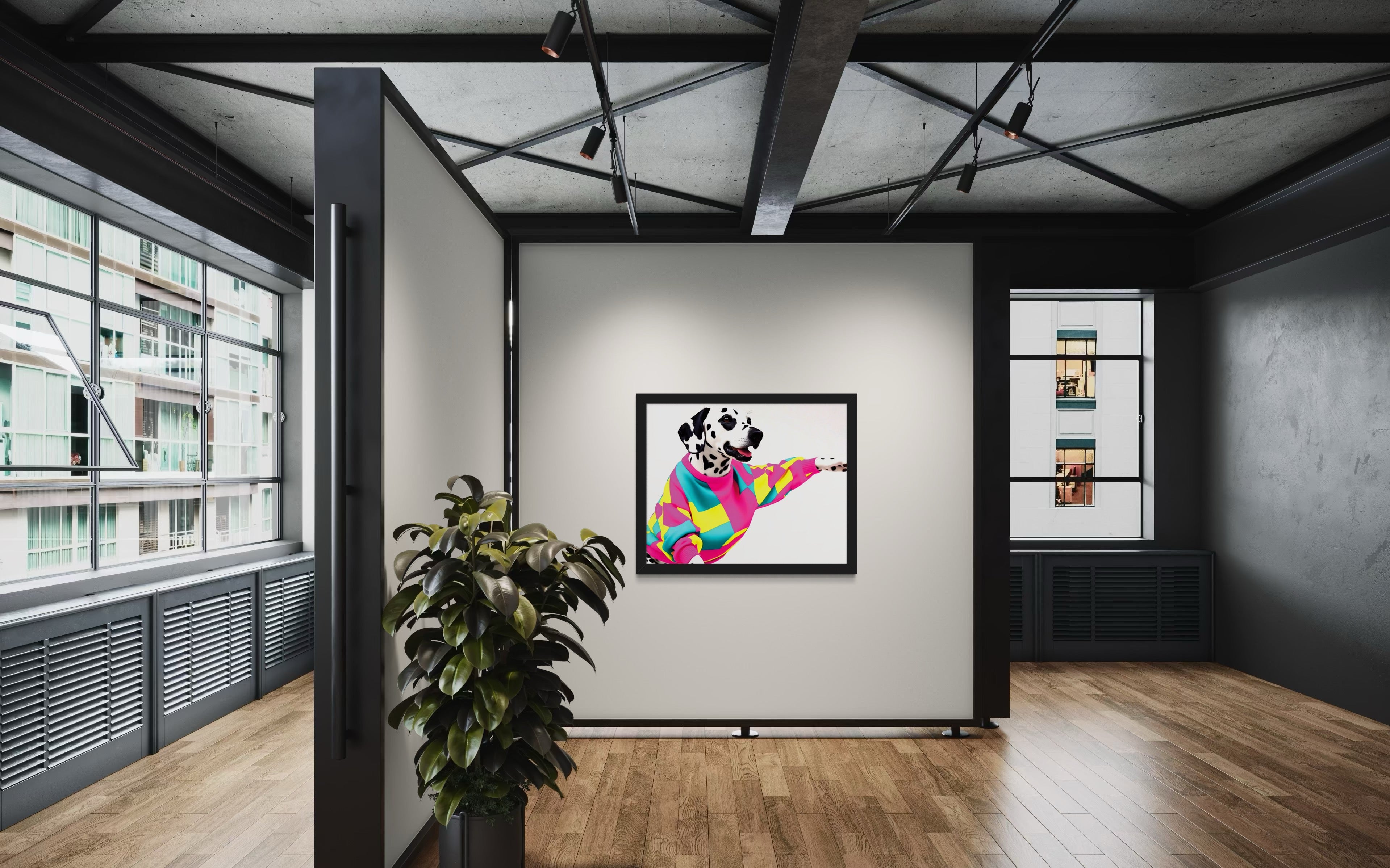90's Sweater Dalmatian Museum Print
