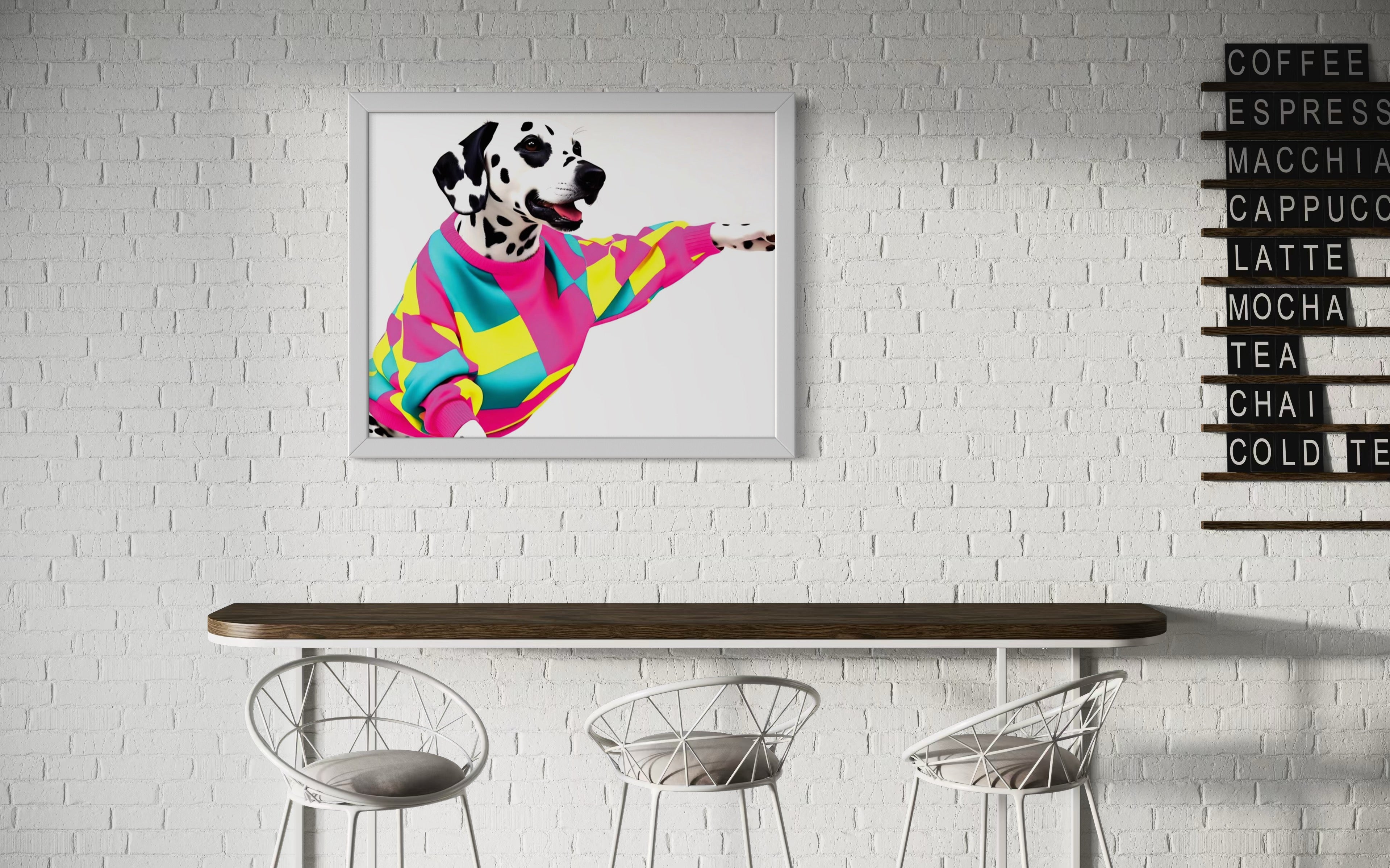 90's Sweater Dalmatian Museum Print