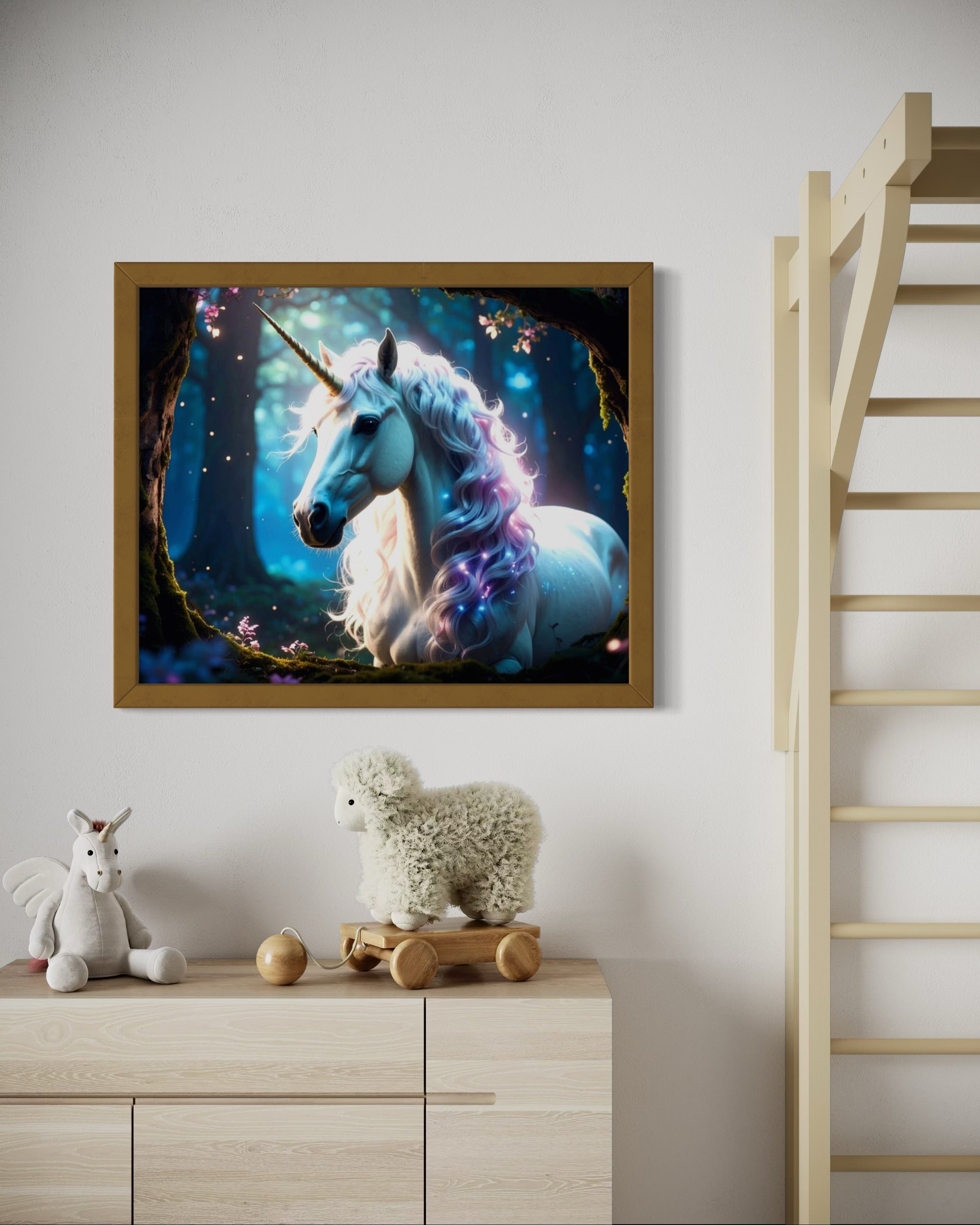 Sadie the Magical Unicorn Museum Print