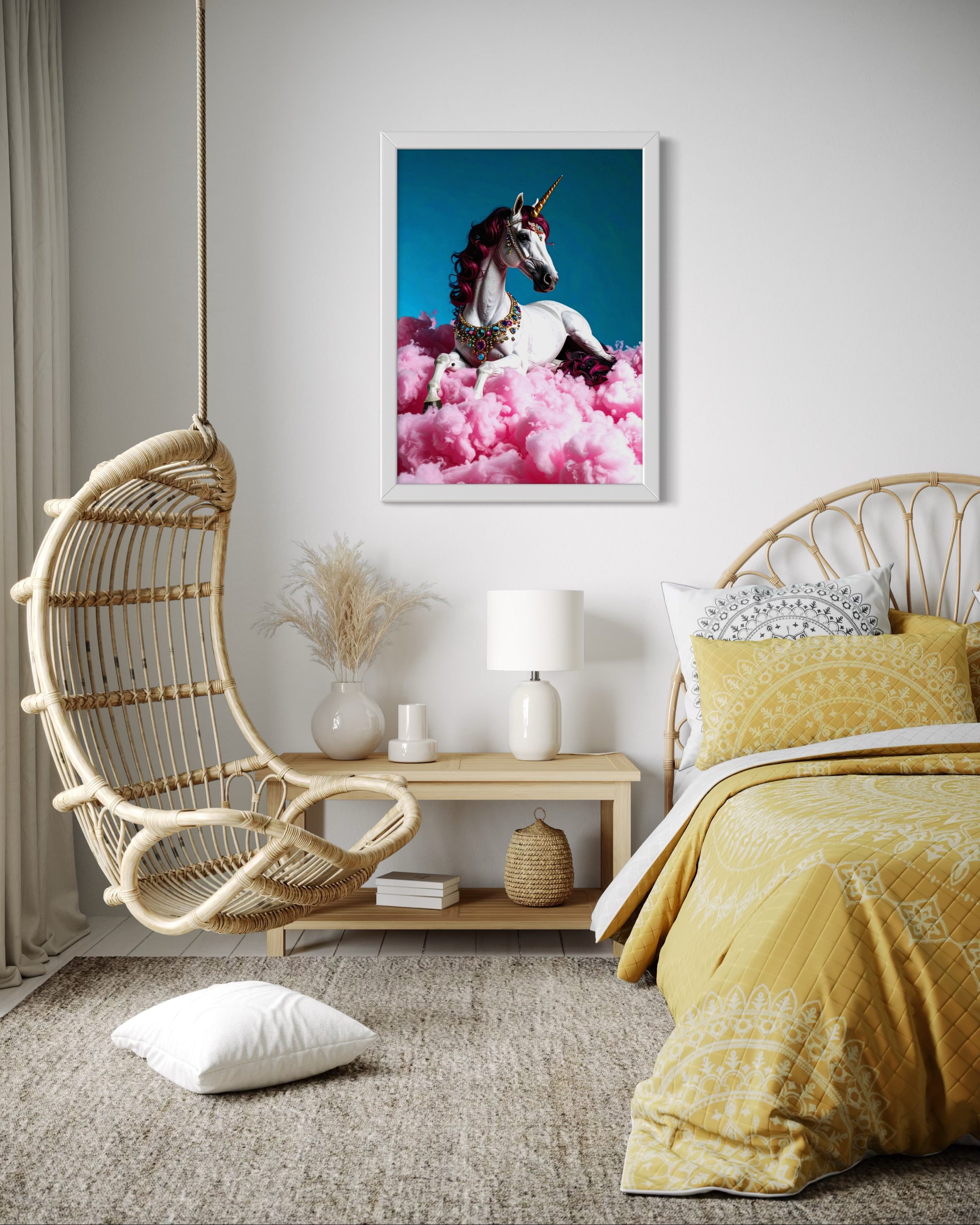 Magenta the Royal Unicorn Museum Print
