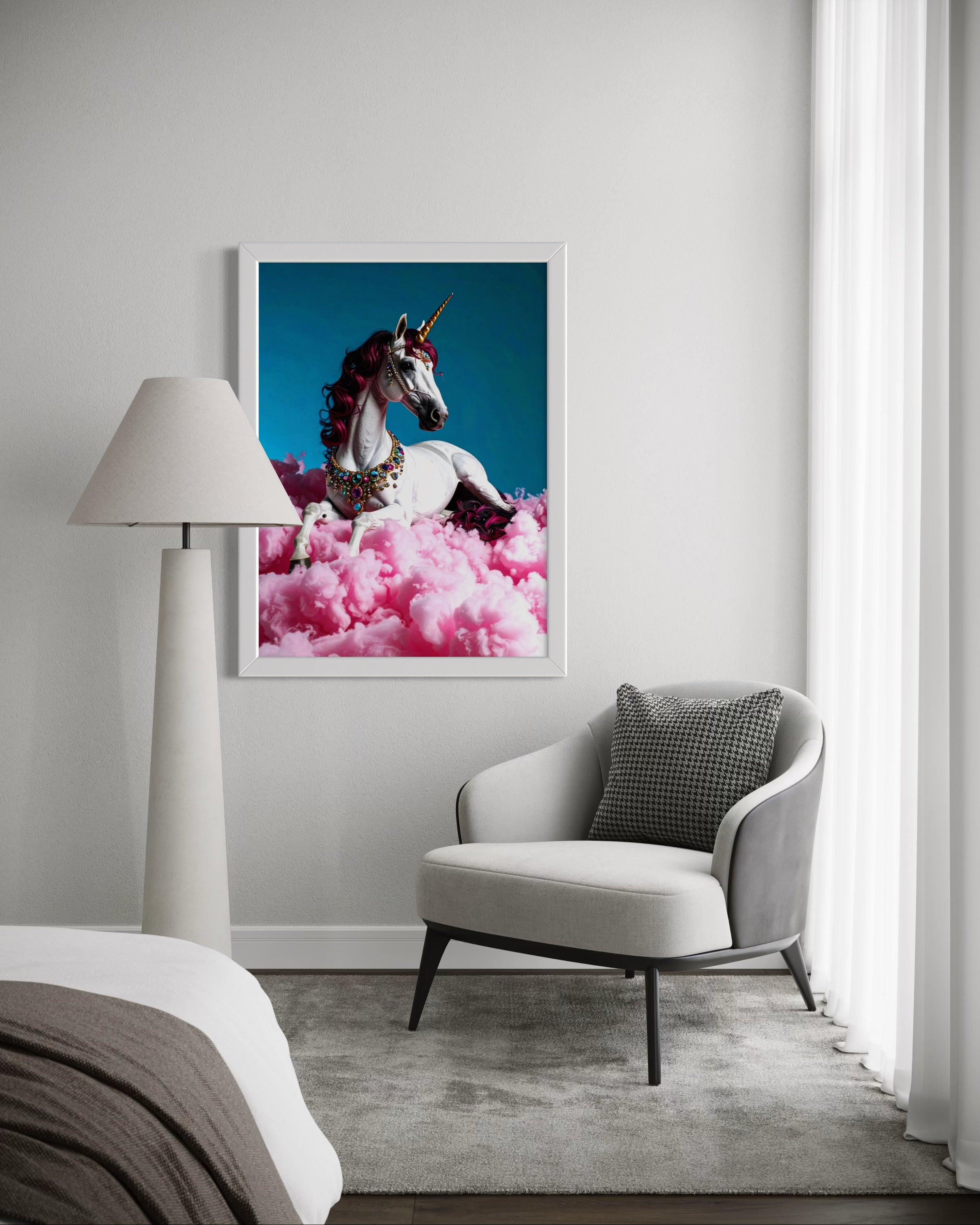 Magenta the Royal Unicorn Museum Print